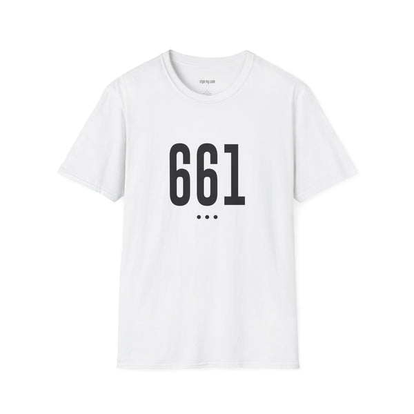 661 Unisex Black Logo Front Soft-style T-Shirt