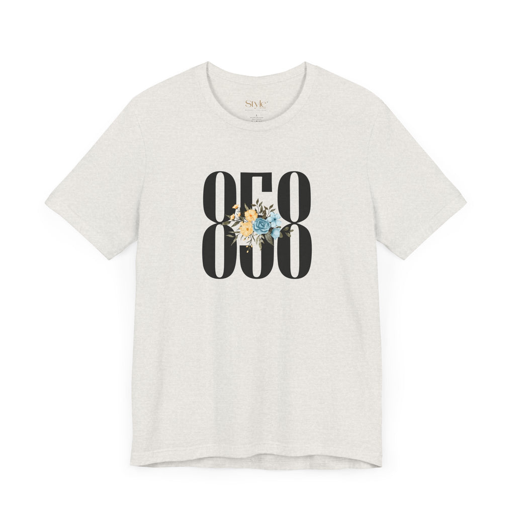 Floral 858 Unisex Tee - Casual, Gift, Birthday, Floral Design, Vintage Style