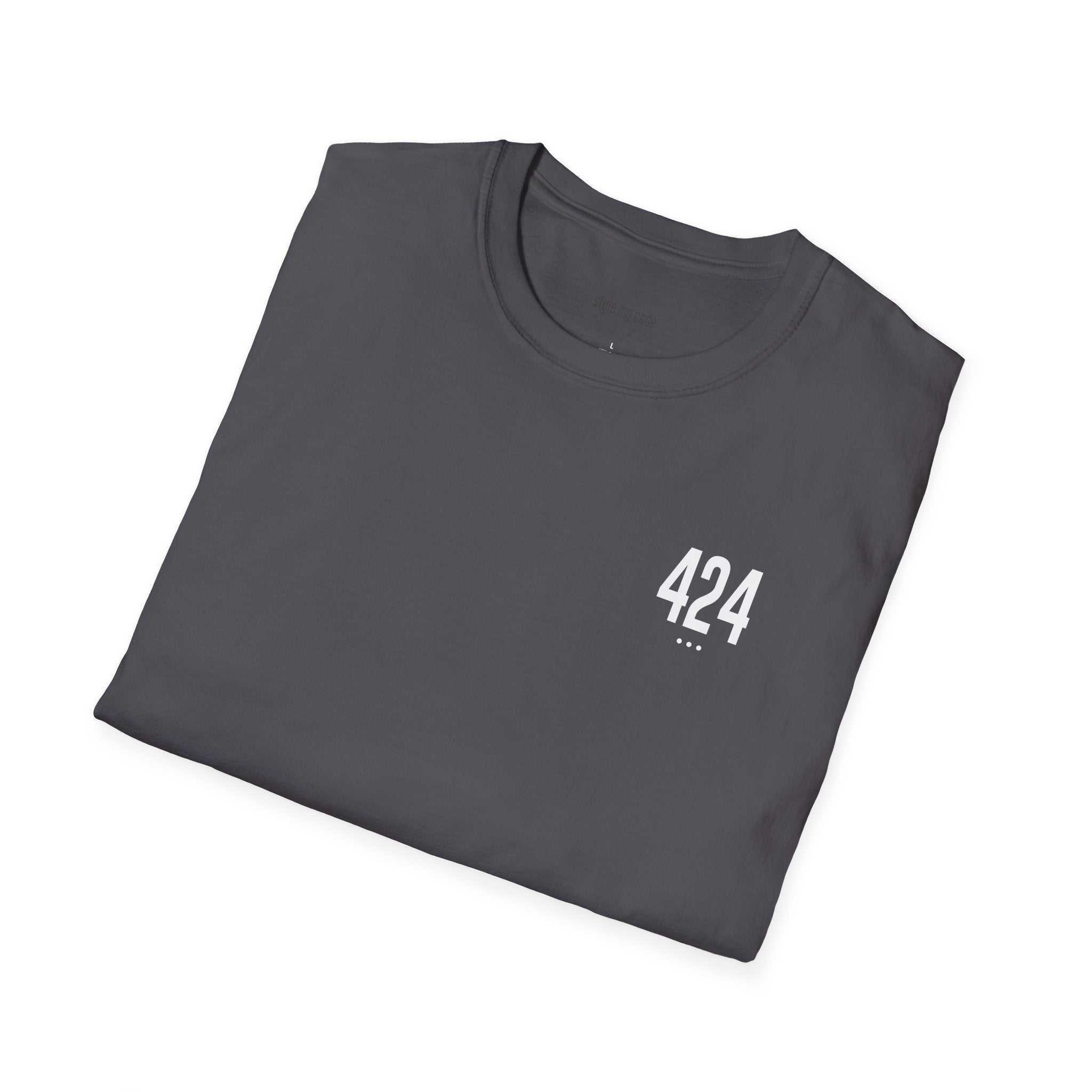 424 White Logo Unisex Softstyle T-Shirt