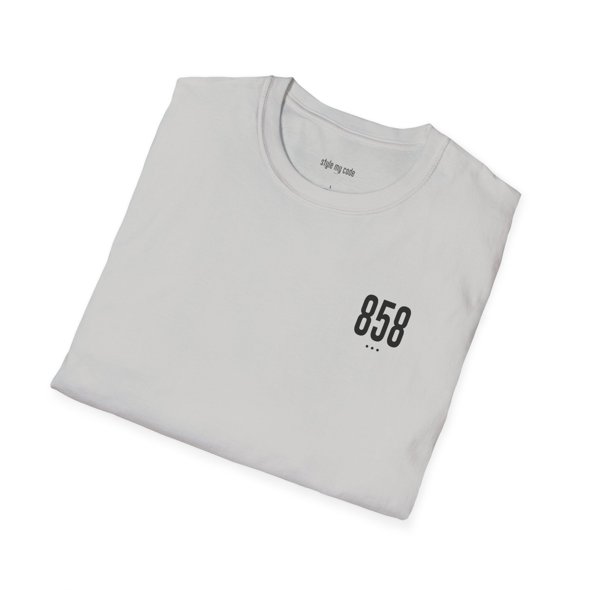 858 Black Logo Unisex Soft-style T-Shirt
