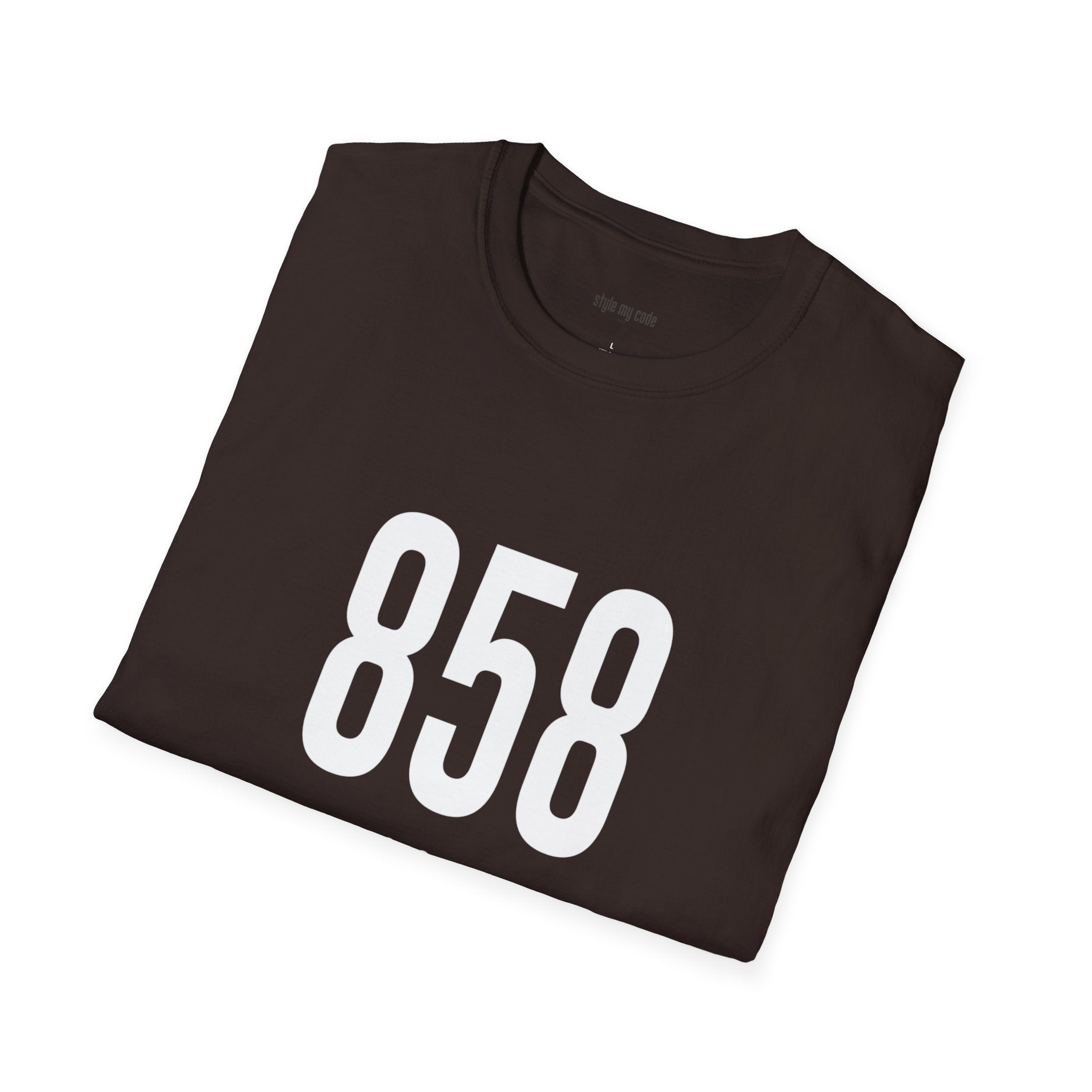 858 White Logo Front Soft-style T-Shirt