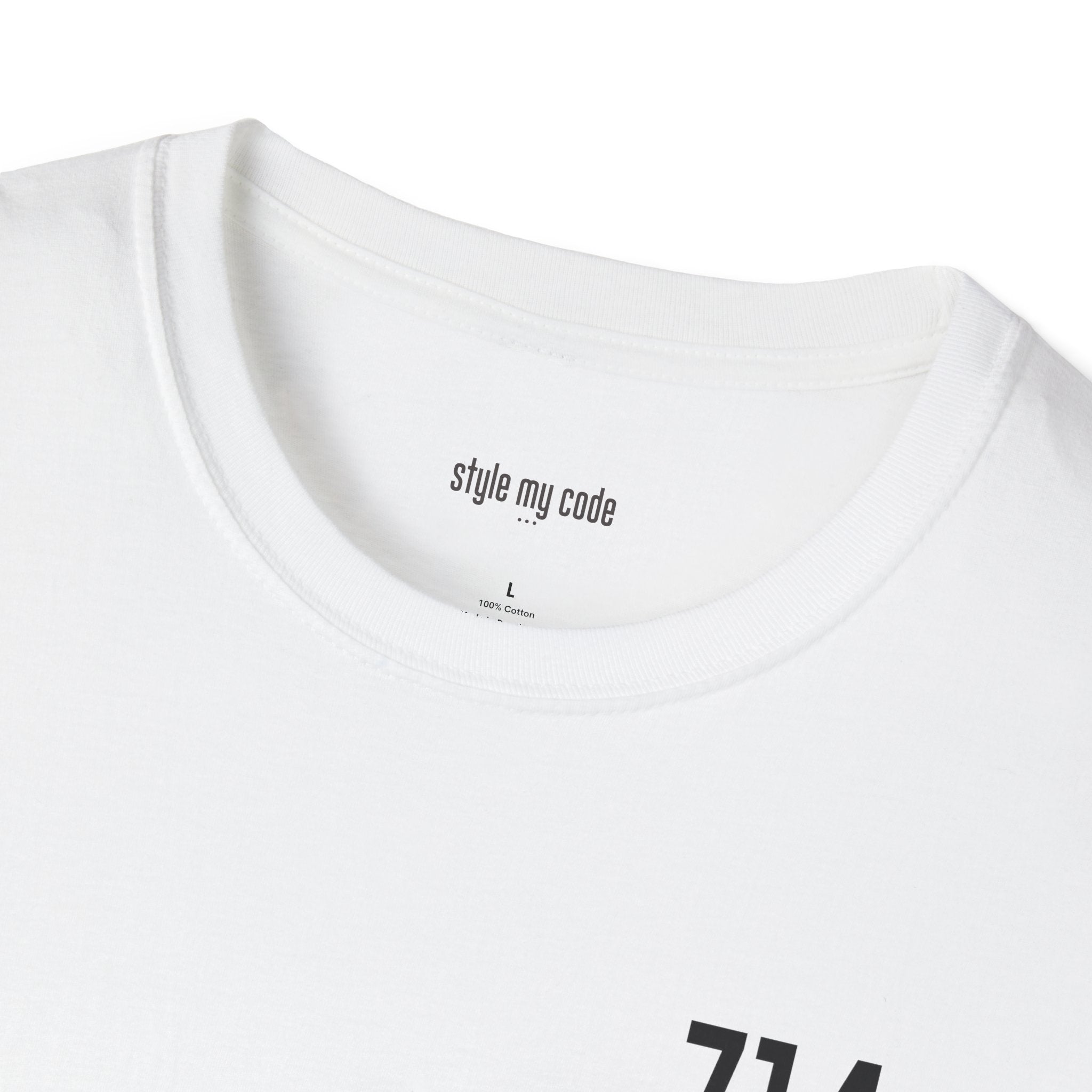 714 Black Logo T-Shirt