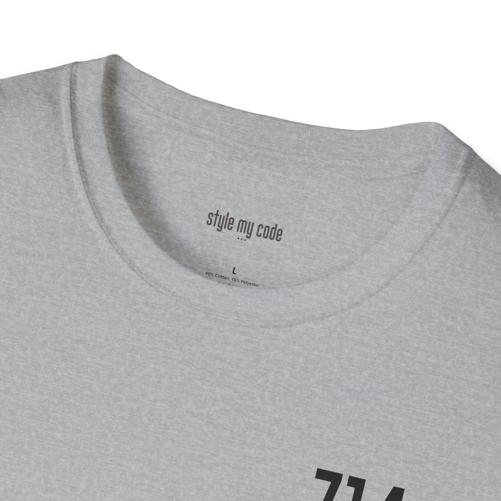 714 Black Logo T-Shirt