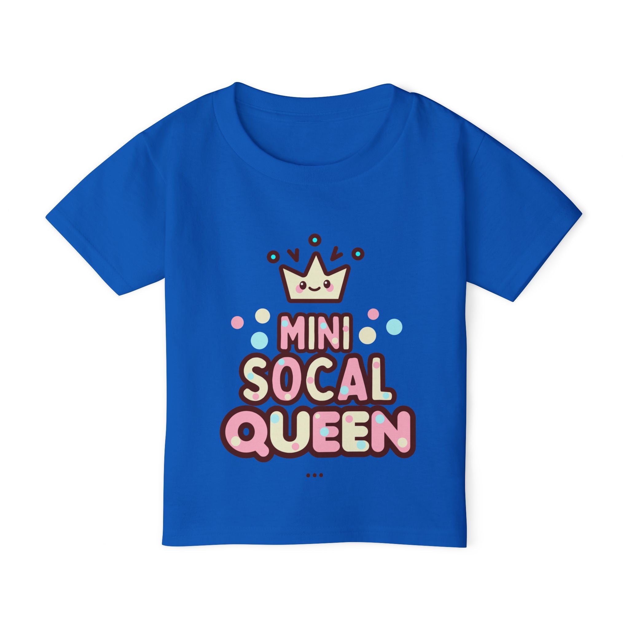 Mini SoCal Queen Toddler T-Shirt - Cute & Fun Kids Tee for Little Fashionistas