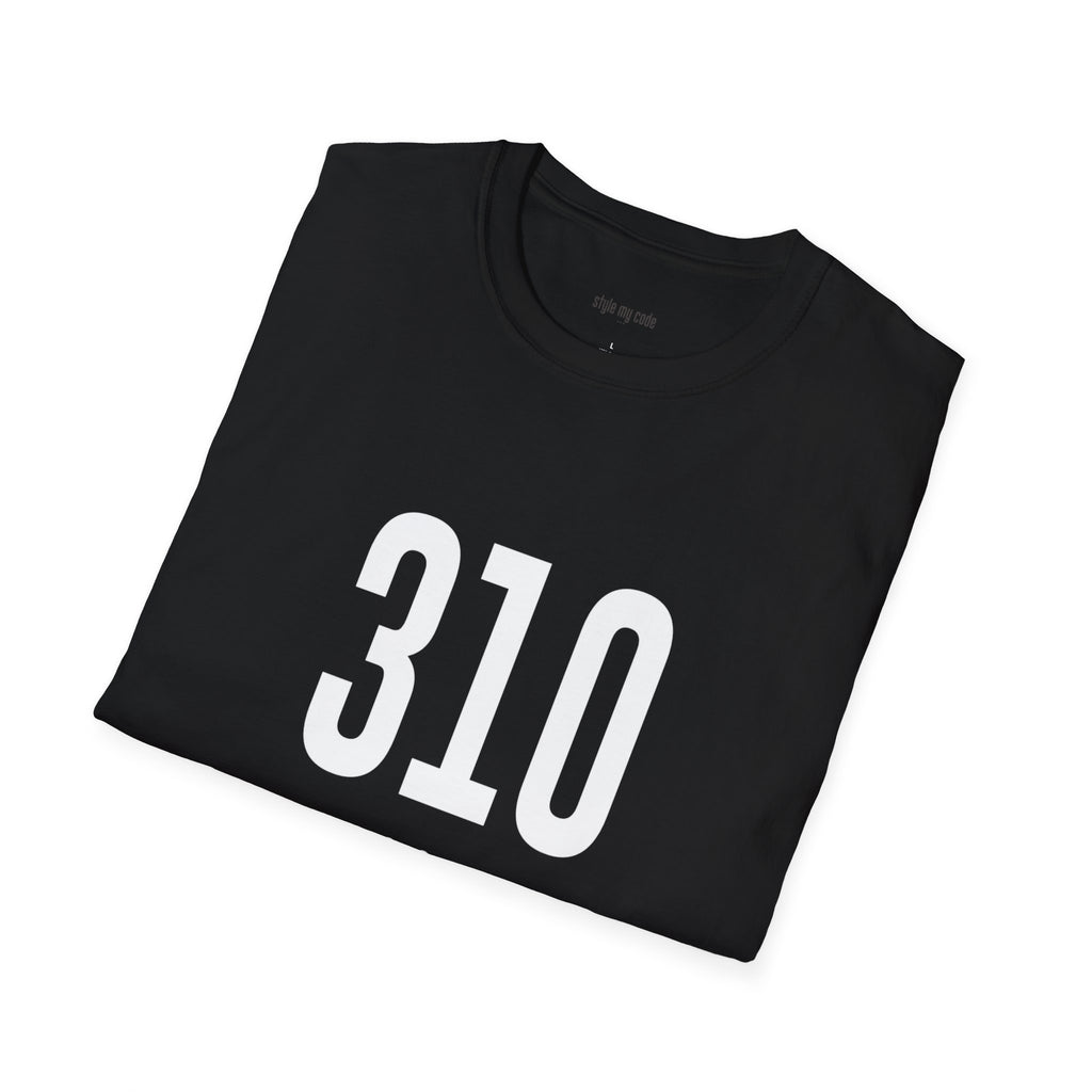 310 White Logo Front Unisex Softstyle T-Shirt