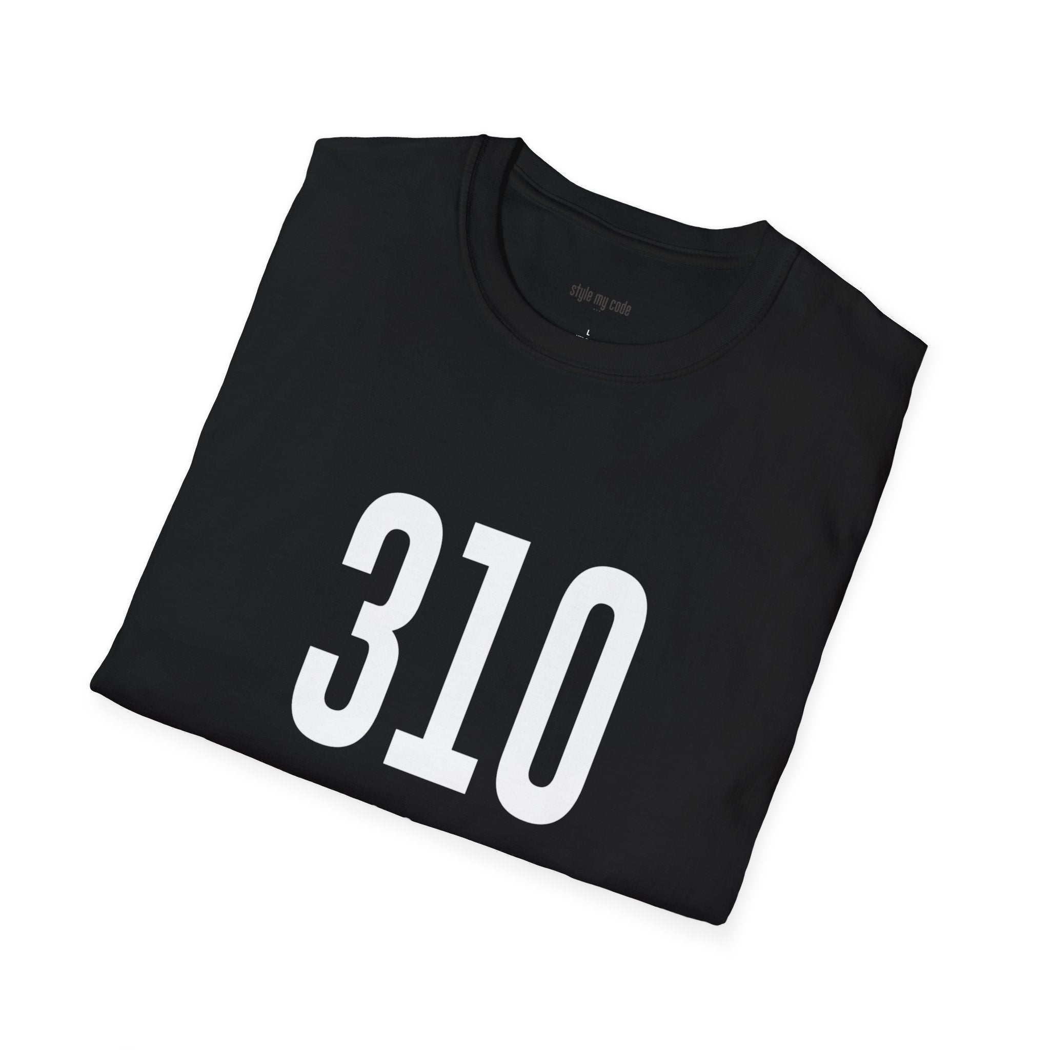 310 White Logo Front Unisex Softstyle T-Shirt