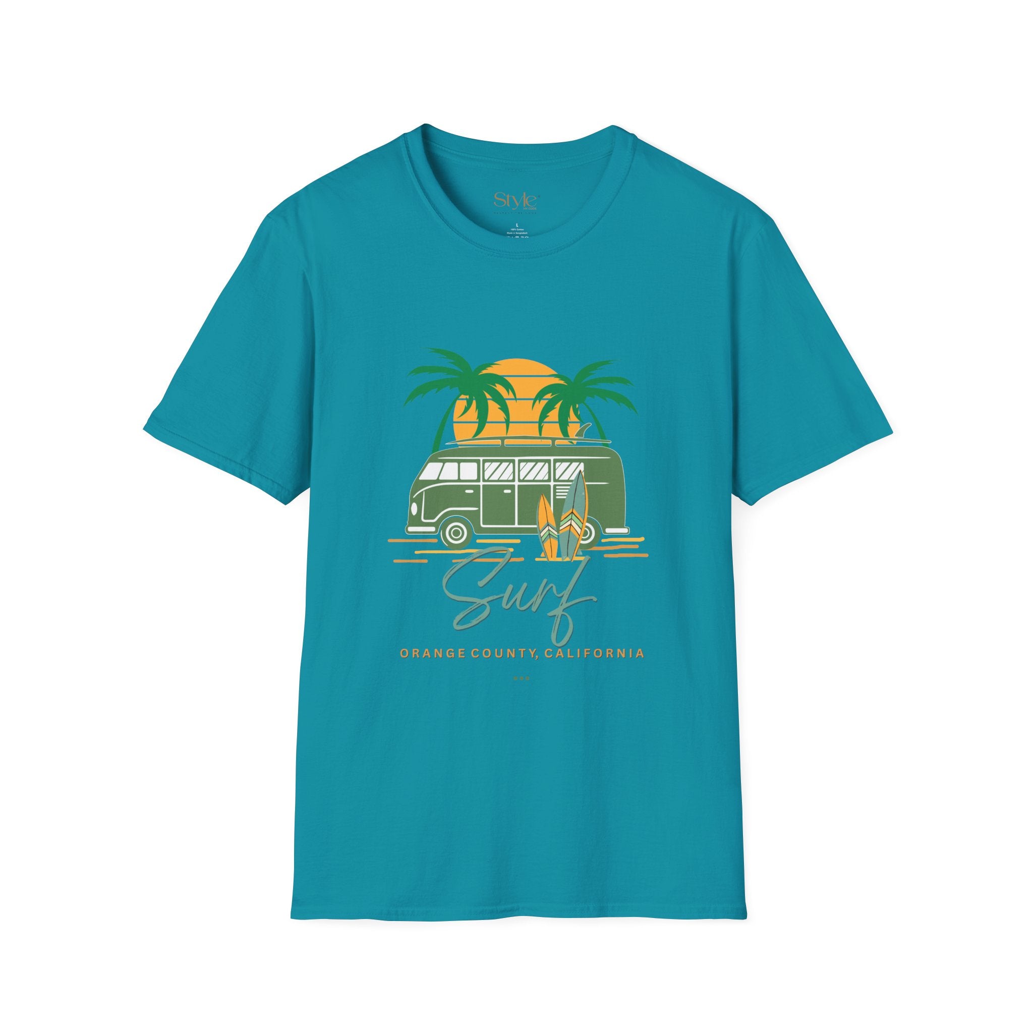 California Surf Vibes Unisex T-Shirt, Beachwear, Summer Casual Tee, Gift for Surfers, Vacation Apparel
