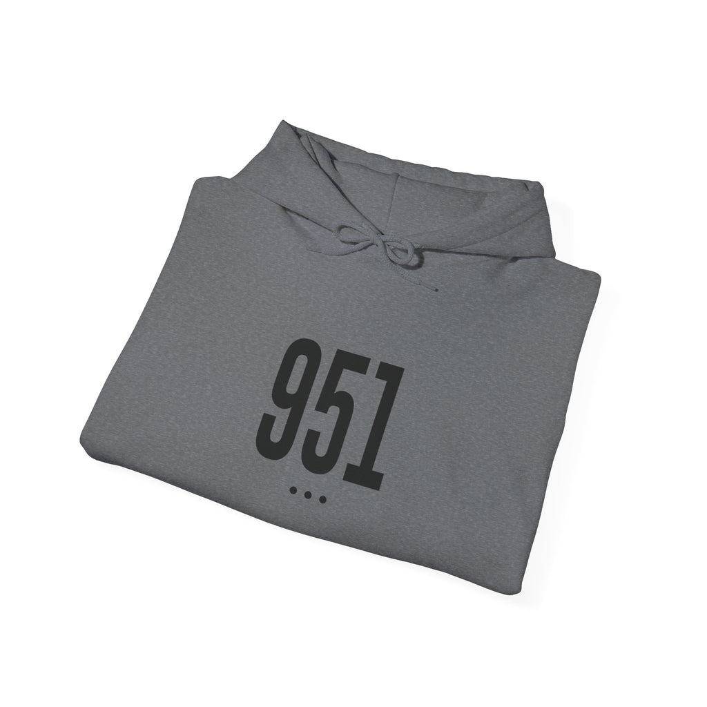 951 Black Logo Front Hoodie