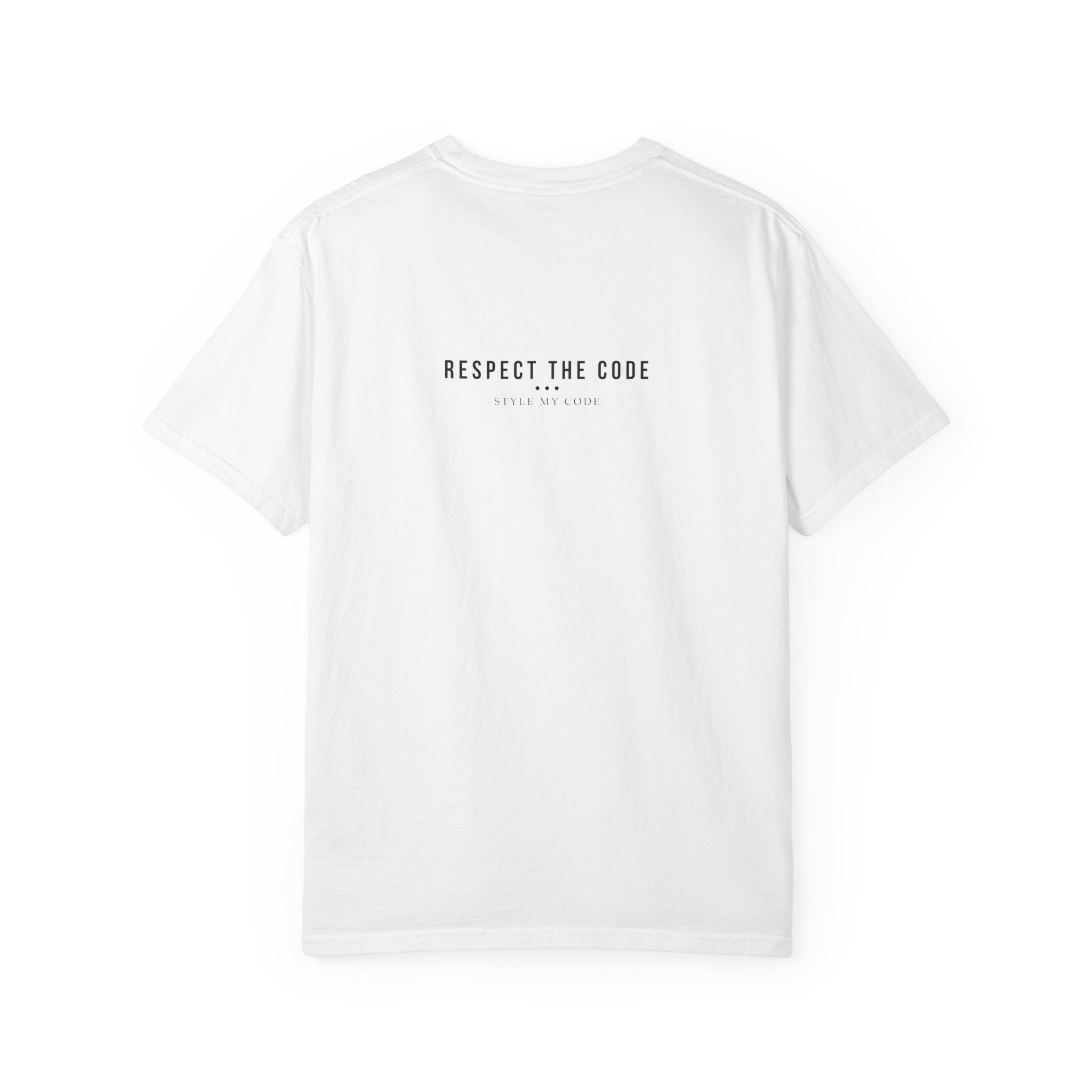 Respect the Code 213 Black and White Graffiti T-Shirt