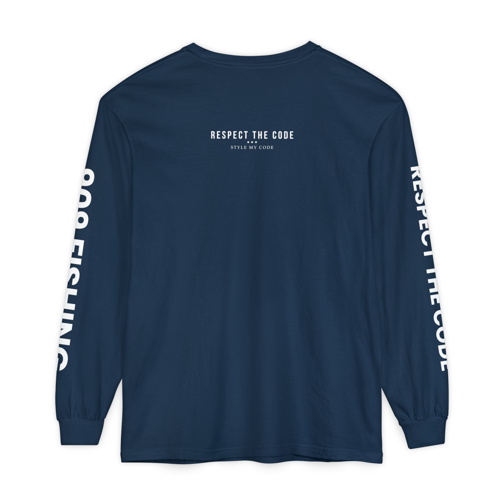 909 Fishing Long Sleeve T-Shirt - Unisex Garment-Dyed Apparel, Outdoorsy Gift, Cool Fishing Tee, Respect the Code, Casual Wear, Fishing [...]