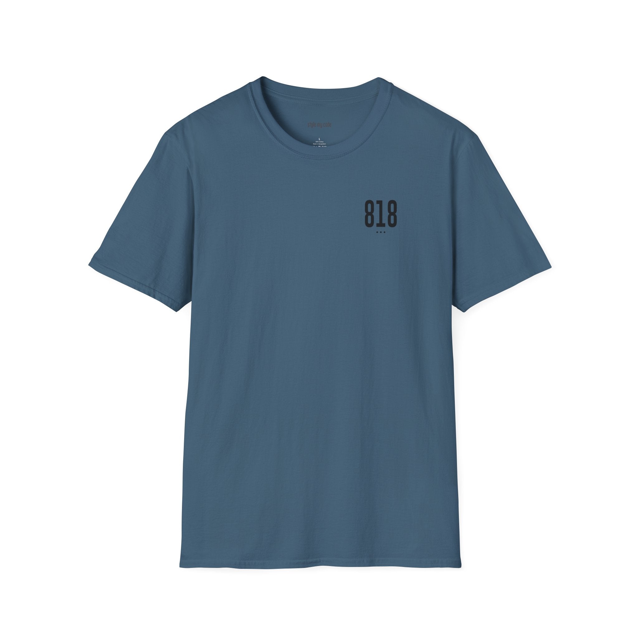 818 Black Logo Soft-Style T-Shirt