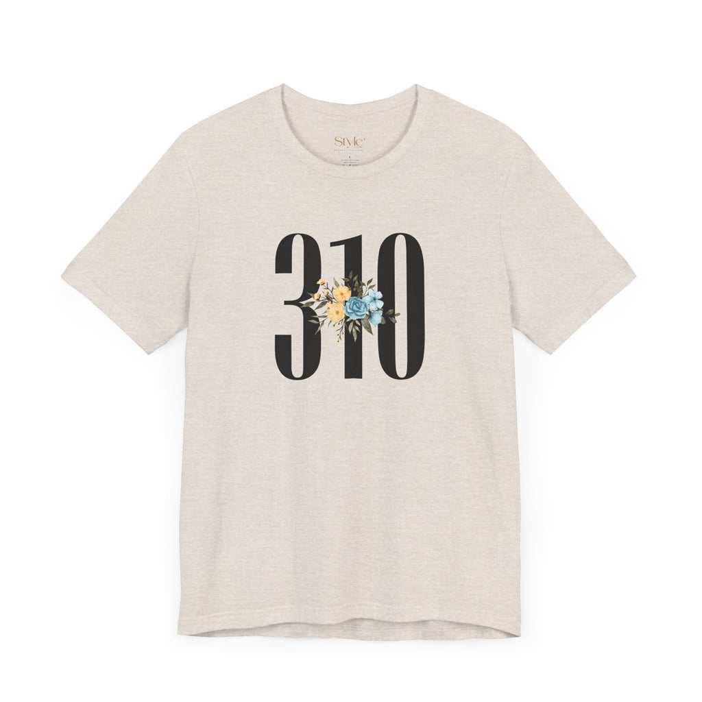 Floral 310 Unisex Tee - Casual, Gift, Birthday, Floral Design, Vintage Style