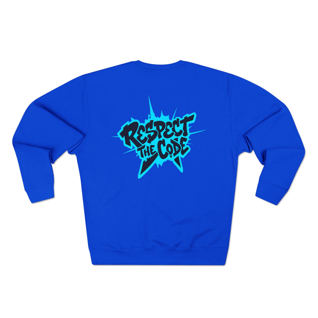 "Respect the Code" Crewneck Sweatshirt — Streetwear Graphic Pullover