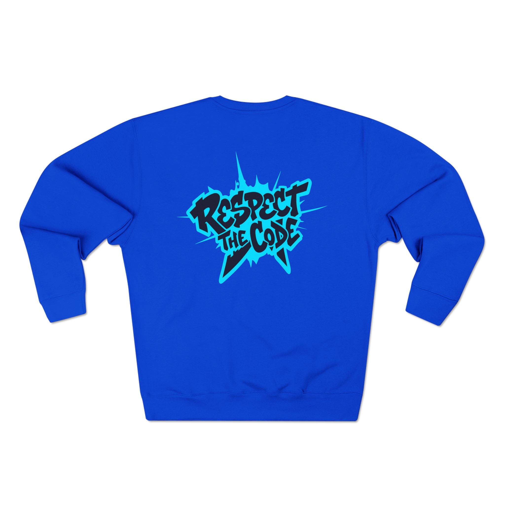 "Respect the Code" Crewneck Sweatshirt — Streetwear Graphic Pullover