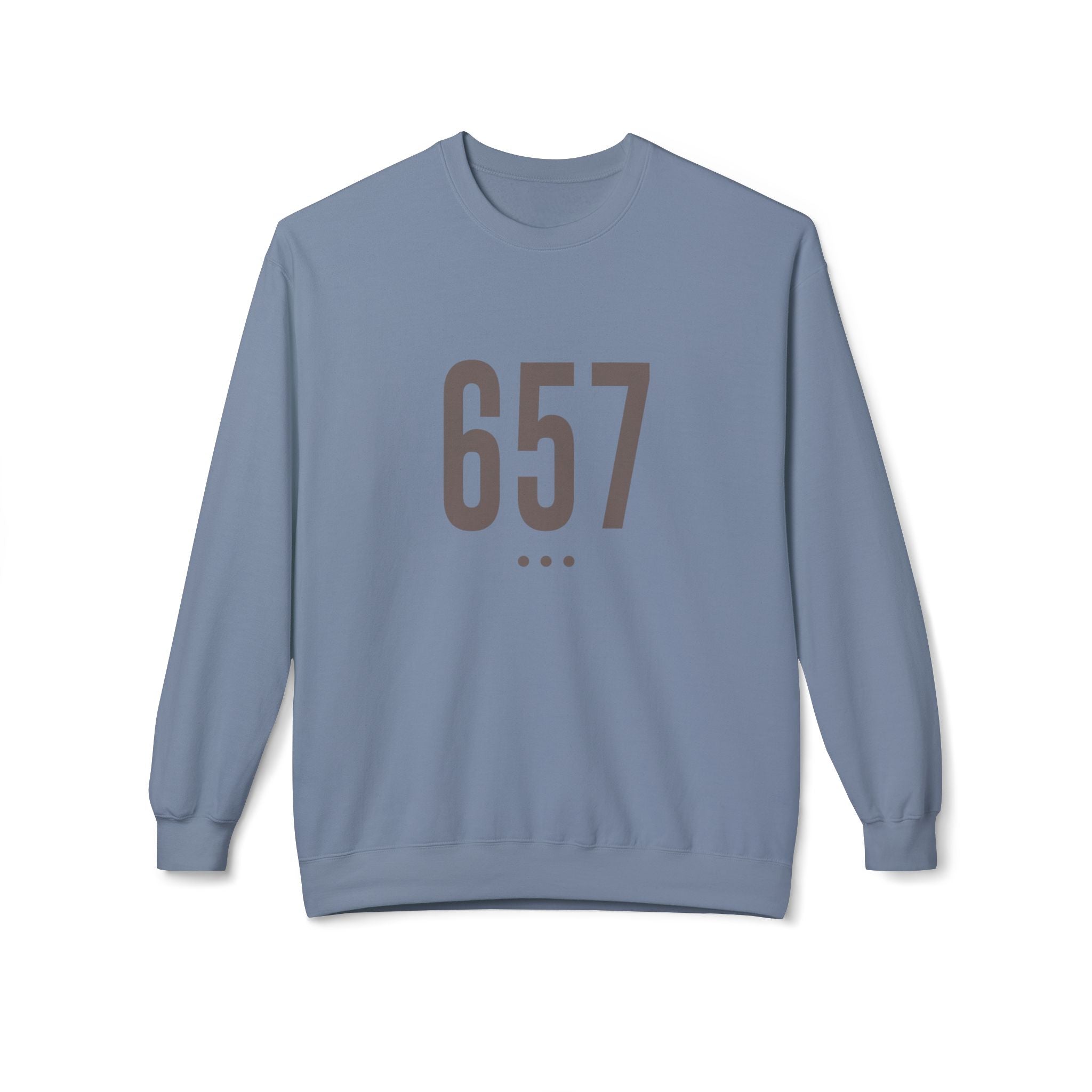 657  Logo Front Unisex Crewneck Sweatshirt