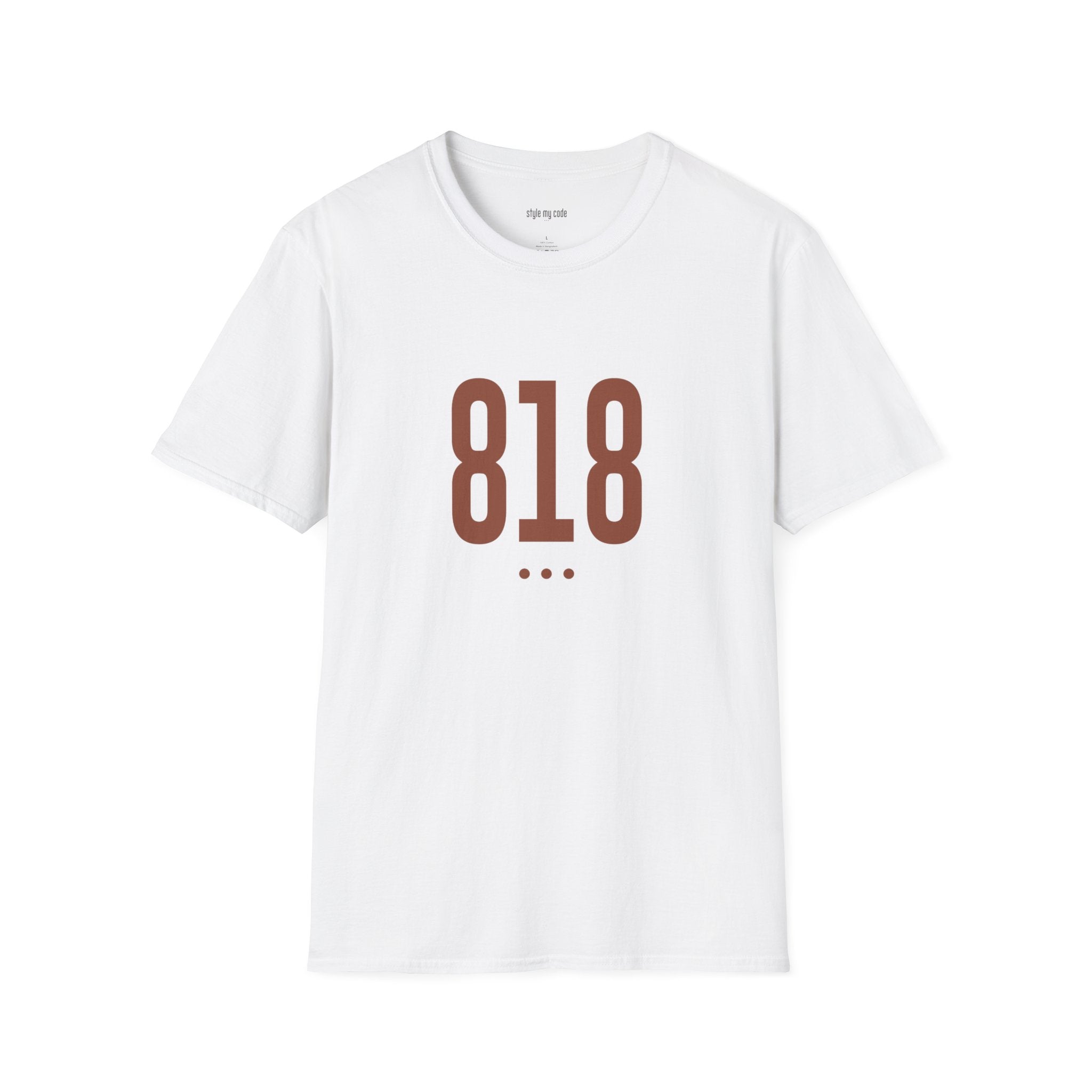 818 Logo Front Soft-Style T-Shirt