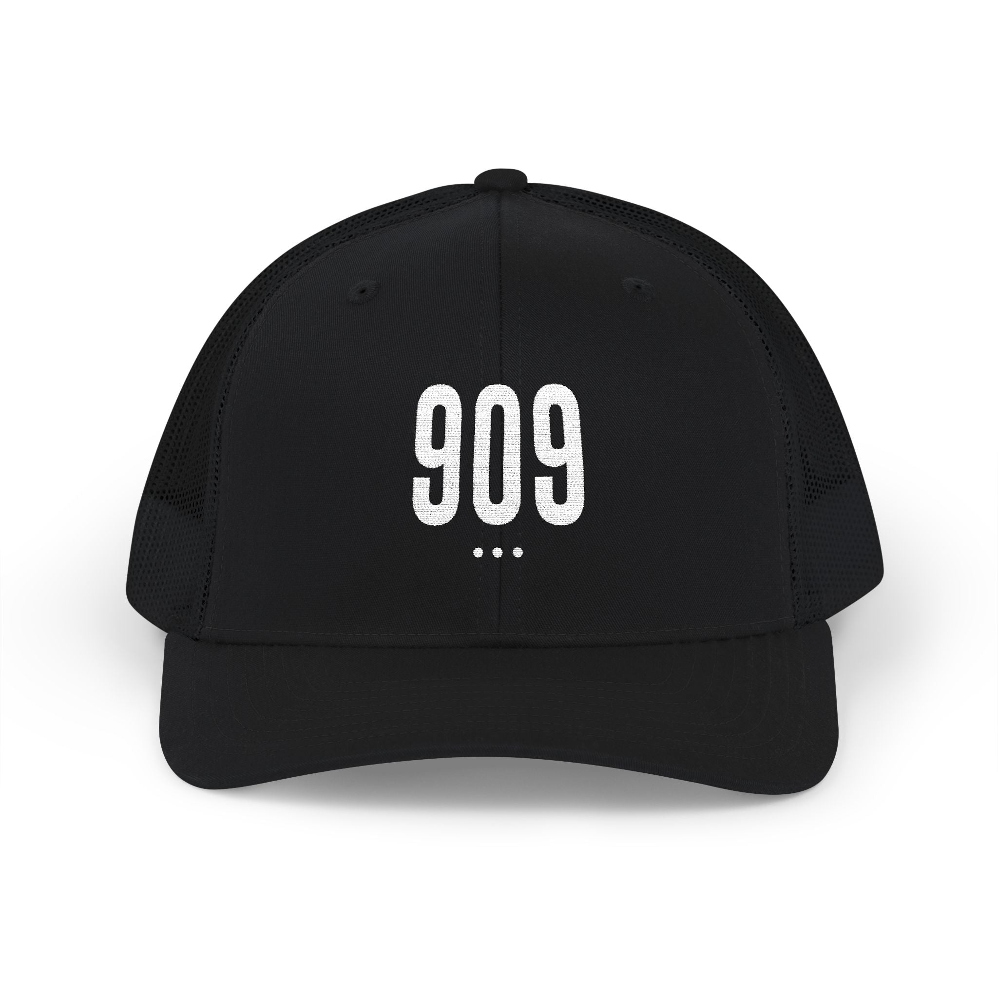 Stylish Snapback Trucker Cap with Embroidered '909' - Perfect for Casual Outings, Festivals, Gifts, Everyday Wear, and Sports!