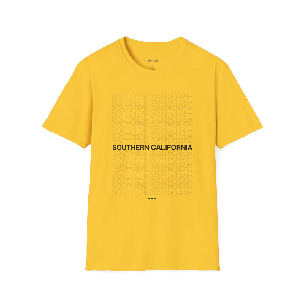 Southern California Unisex Softstyle T-Shirt - Casual Vibe for Everyday Wear