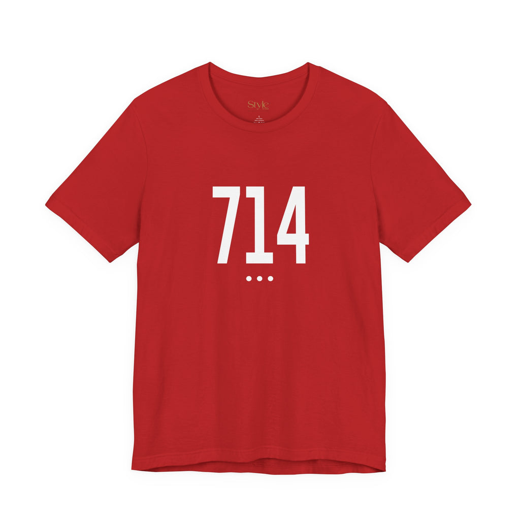 714 White Code Southern California Unisex Tee