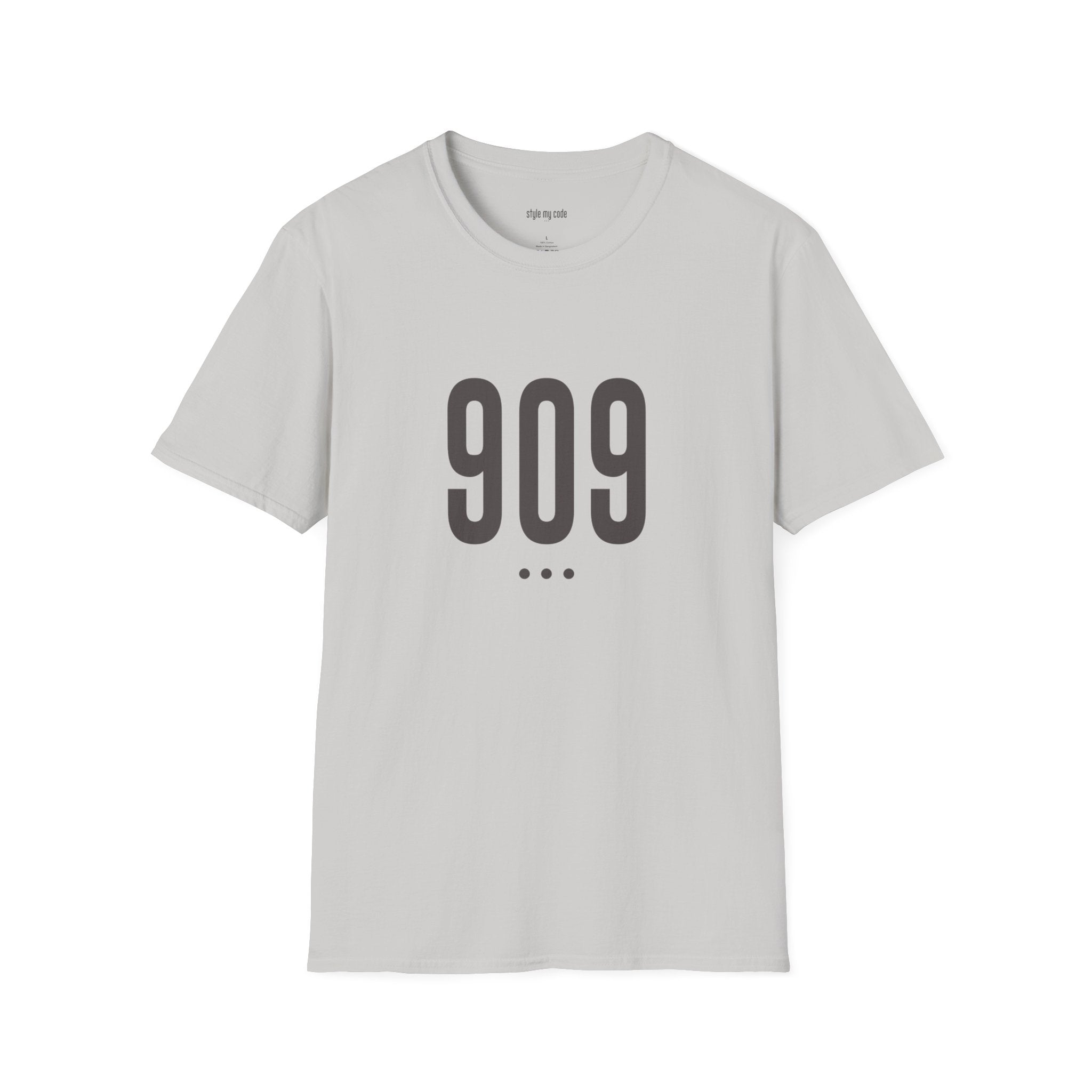 909 Logo Front Unisex Soft-style T-Shirt