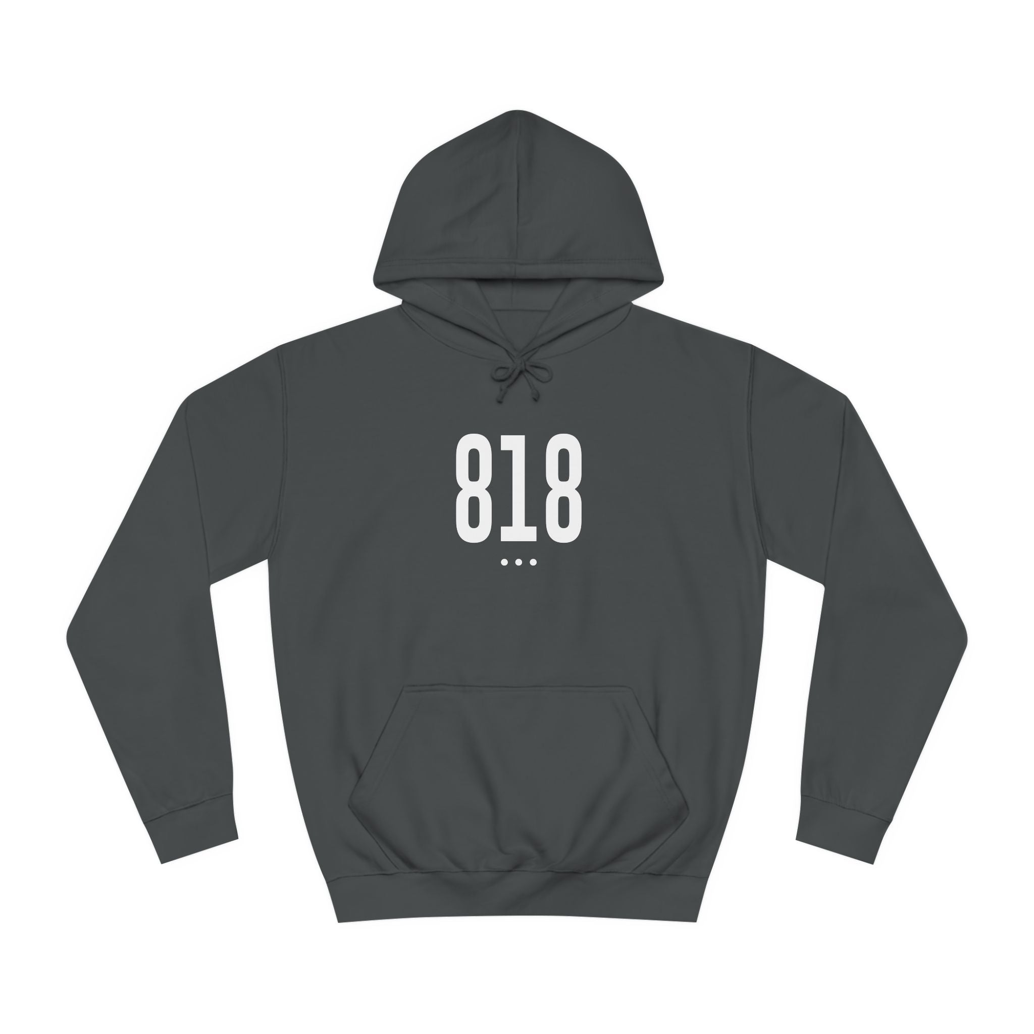 818 White Logo Front Unisex Hoodie