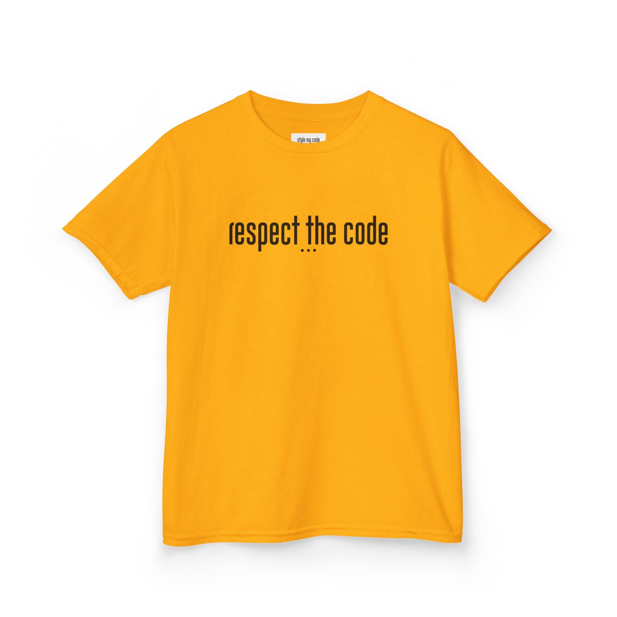 "Respect the Code" Black - Kid's Unisex Trendy Tee