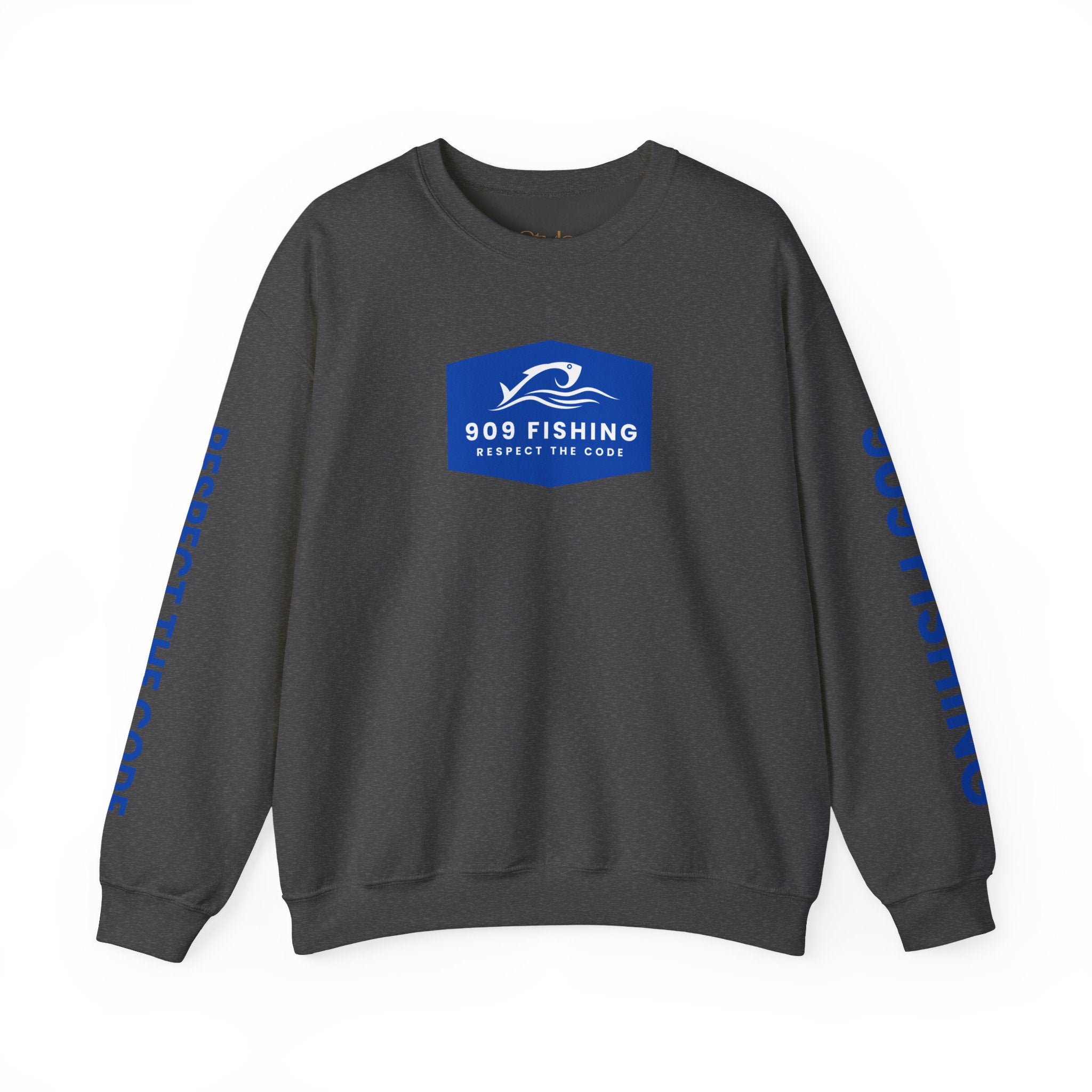 '909 Fishing' Crewneck Sweatshirt - for the Inland Empire Fisherman