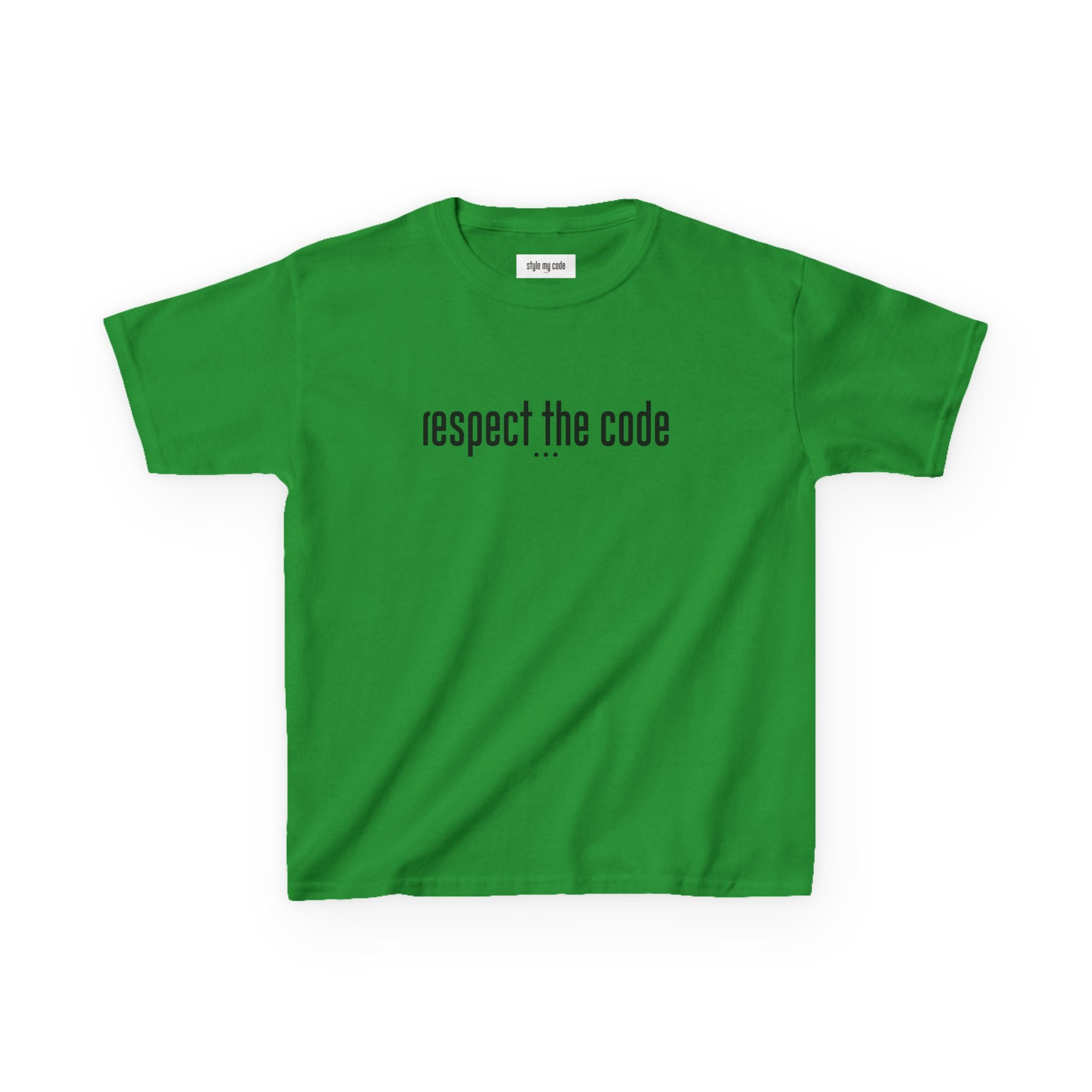 "Respect the Code" Black - Kid's Unisex Trendy Tee