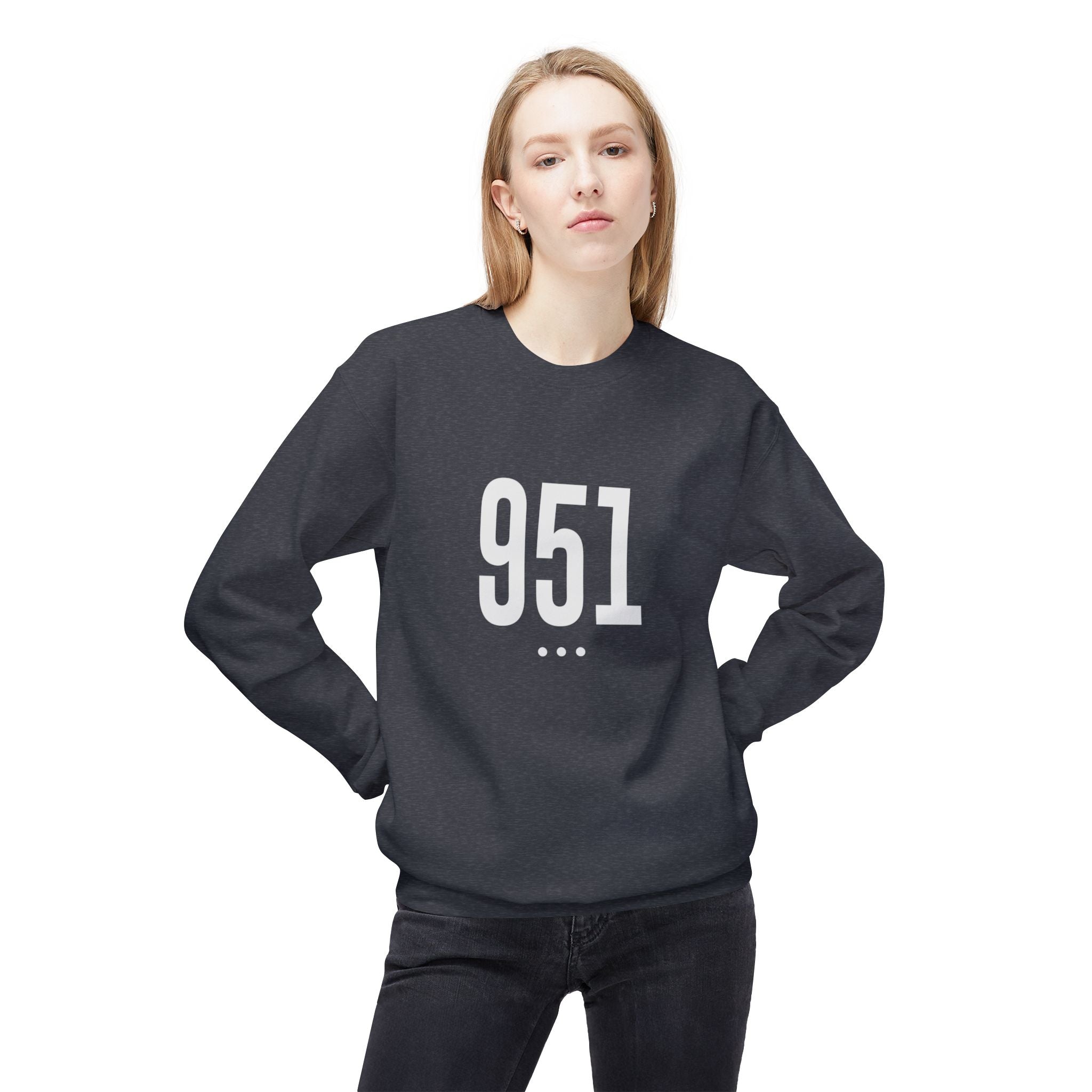 951 White Logo Front Sweatshirt