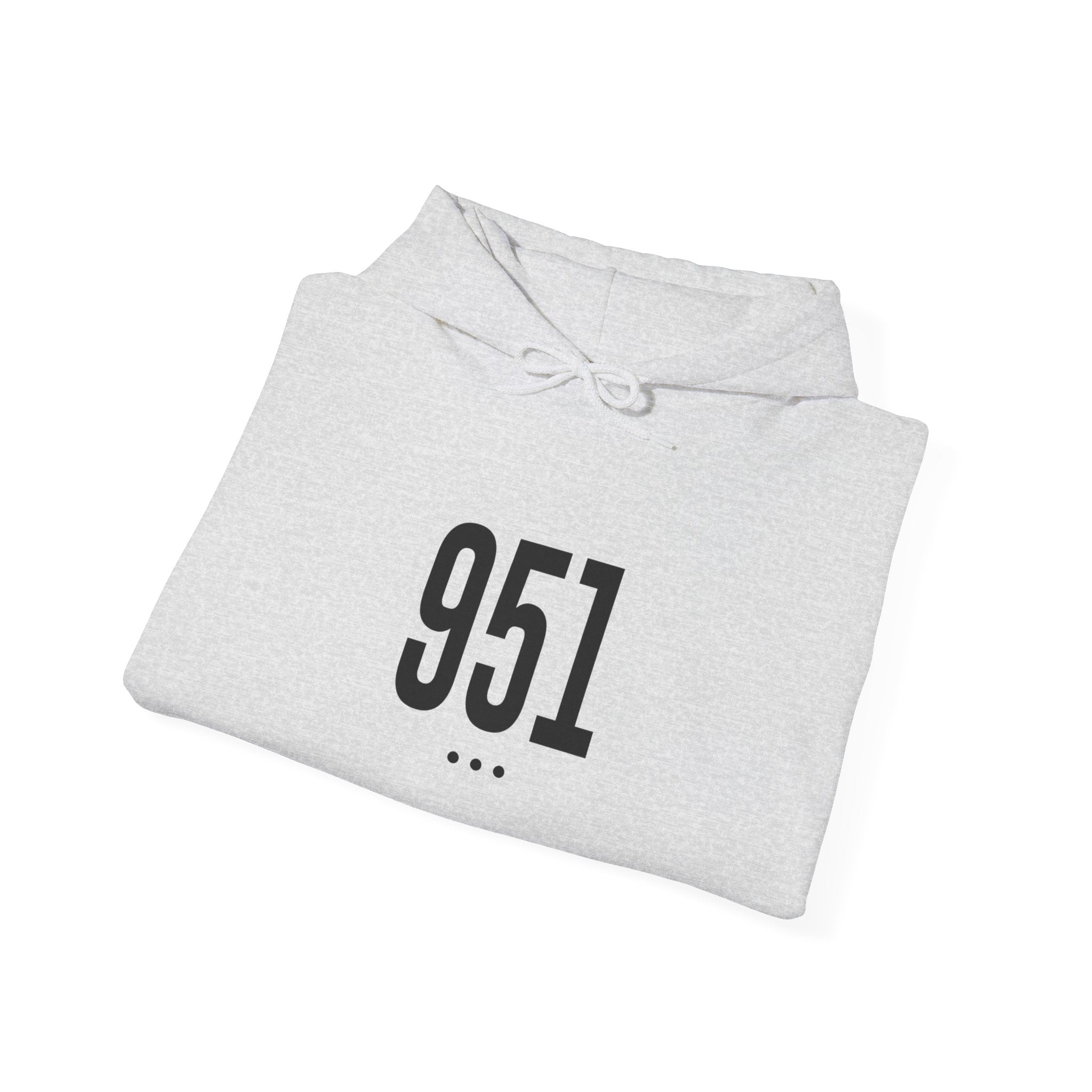 951 Black Logo Front Hoodie