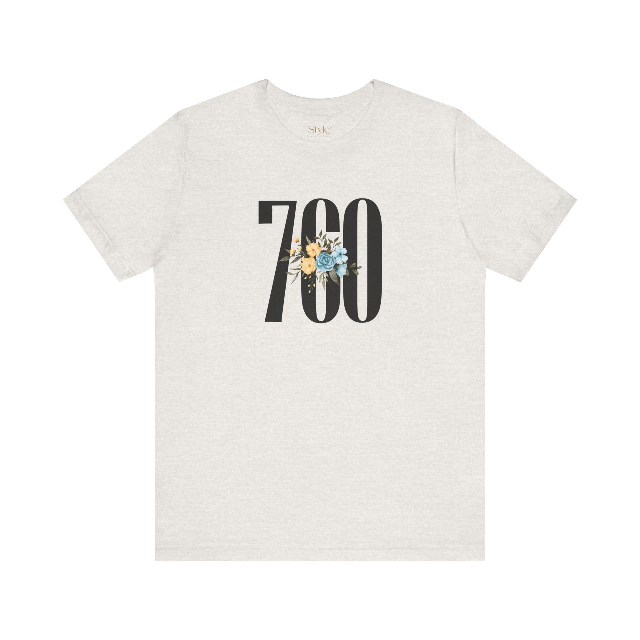 Floral 760 Unisex Tee - Casual, Gift, Birthday, Floral Design, Vintage Style