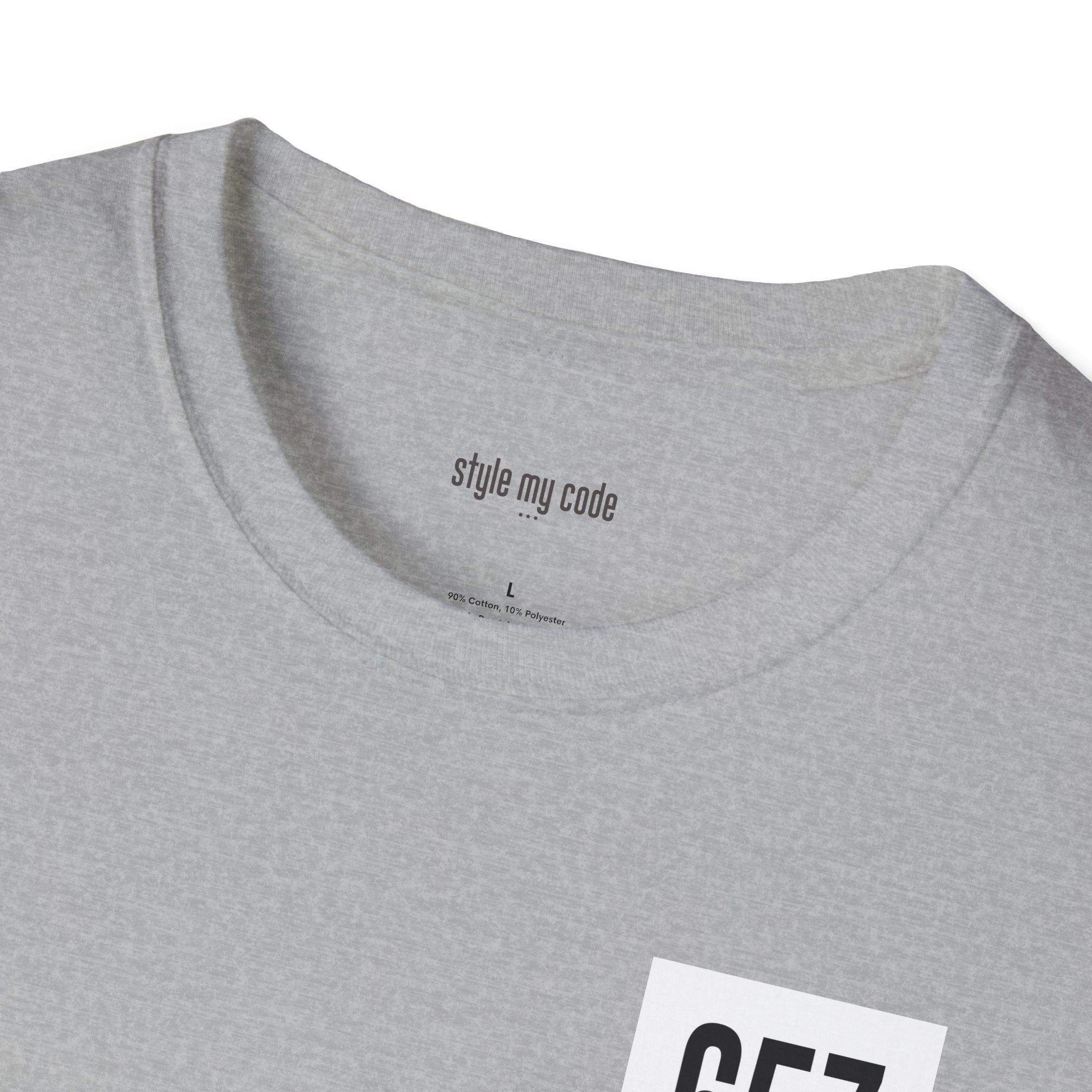 657 Black Logo Unisex Softstyle T-Shirt