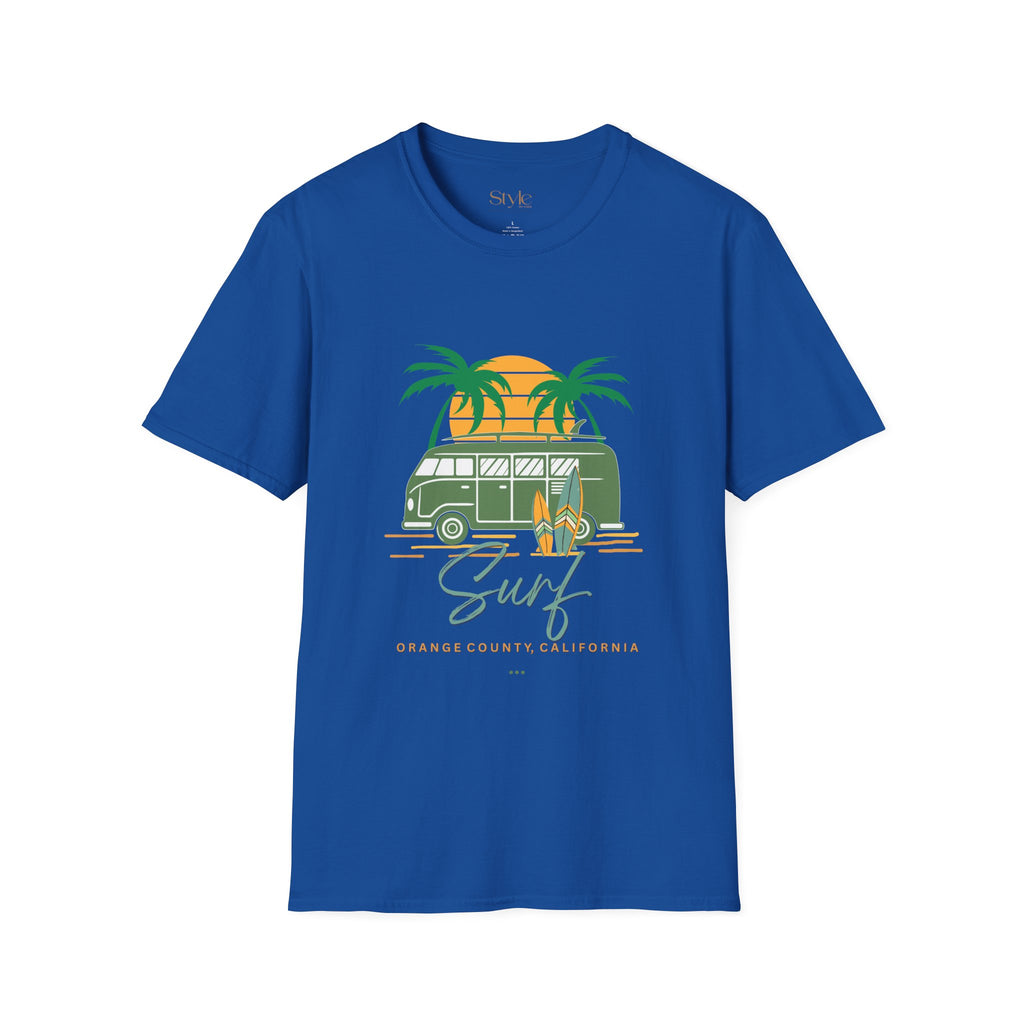 California Surf Vibes Unisex T-Shirt, Beachwear, Summer Casual Tee, Gift for Surfers, Vacation Apparel