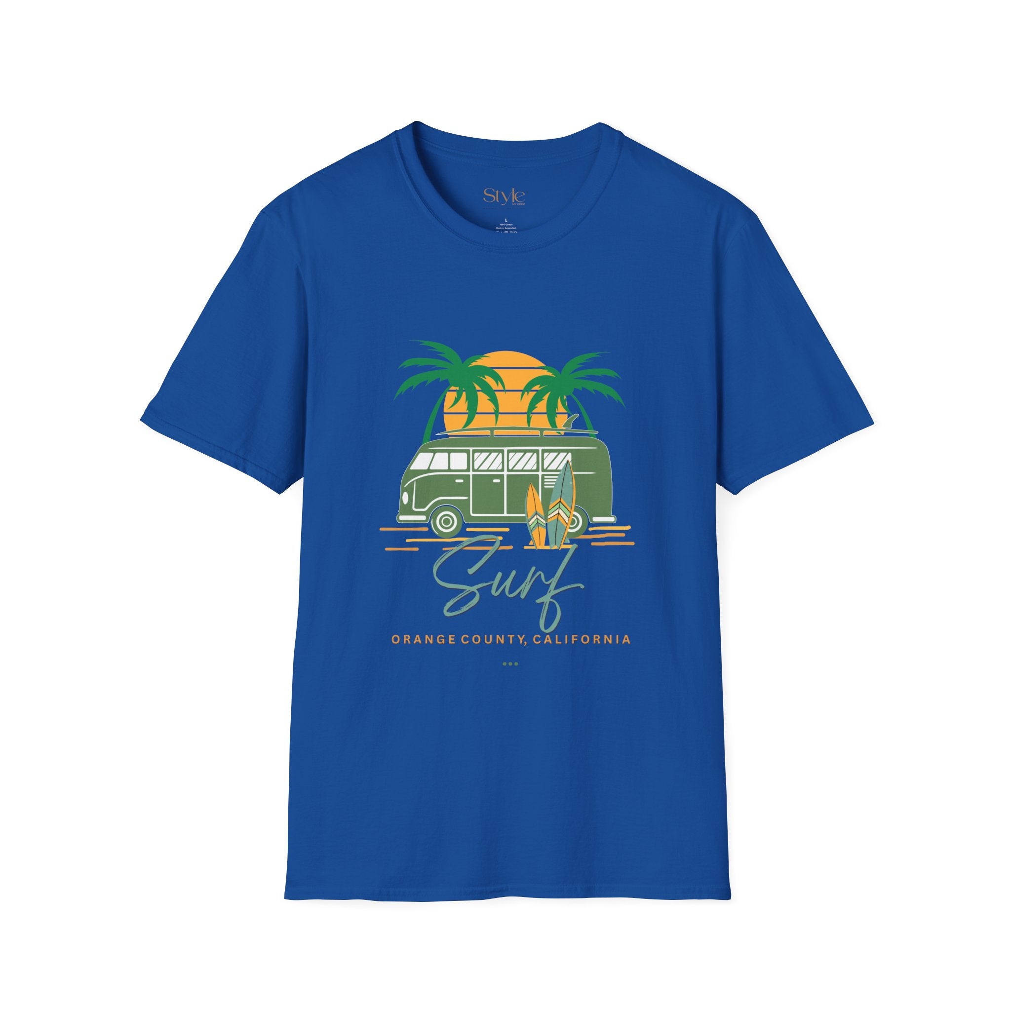 California Surf Vibes Unisex T-Shirt, Beachwear, Summer Casual Tee, Gift for Surfers, Vacation Apparel