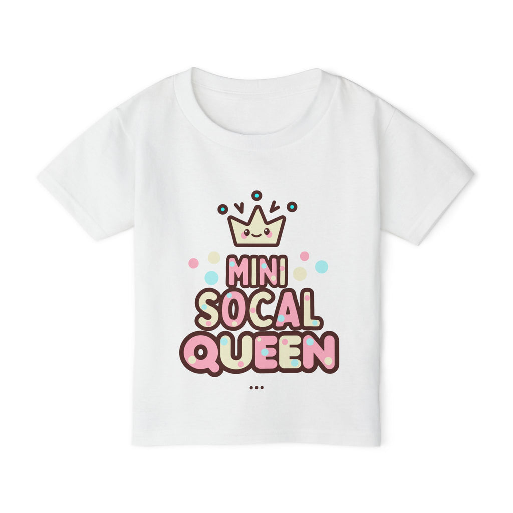 Mini SoCal Queen Toddler T-Shirt - Cute & Fun Kids Tee for Little Fashionistas