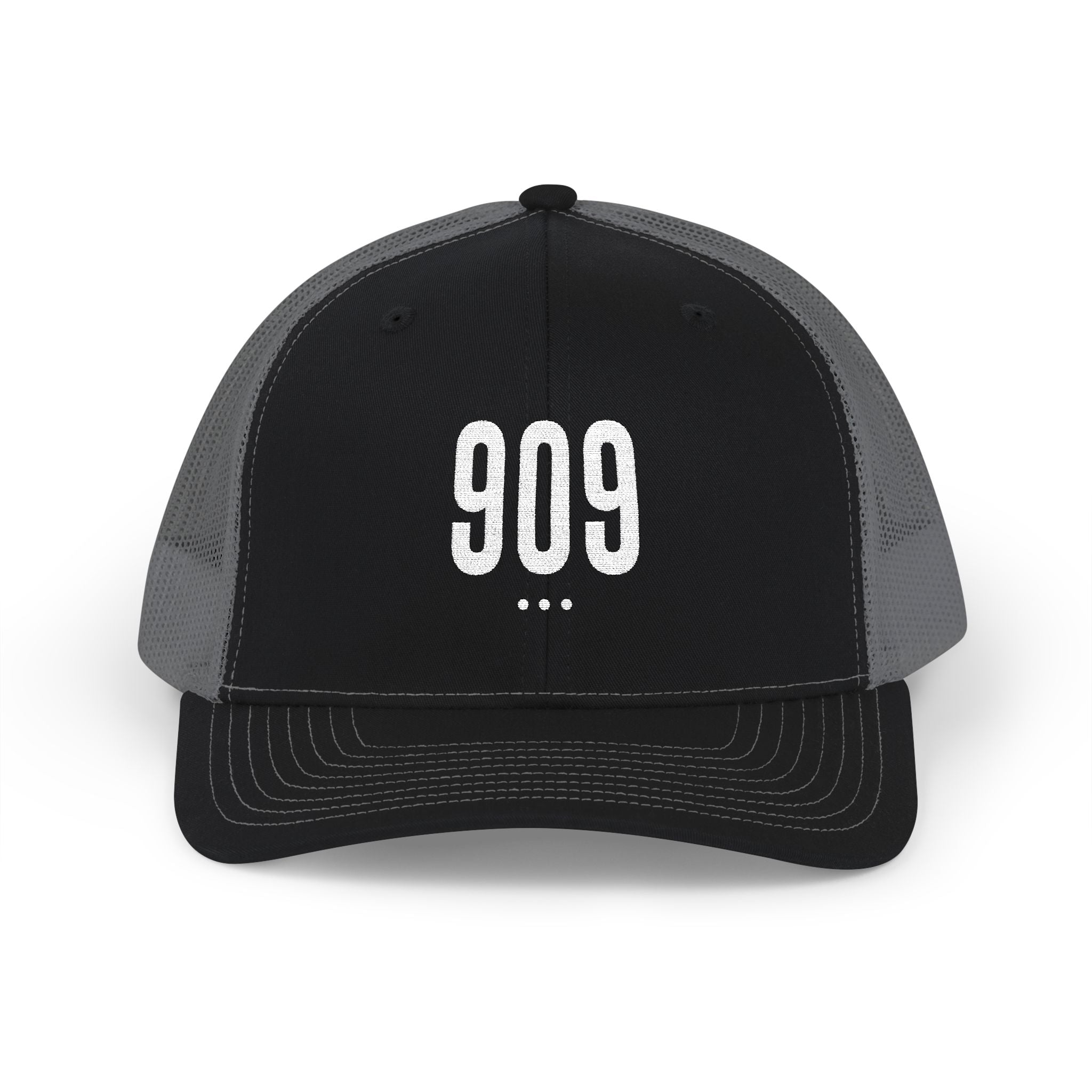 Stylish Snapback Trucker Cap with Embroidered '909' - Perfect for Casual Outings, Festivals, Gifts, Everyday Wear, and Sports!