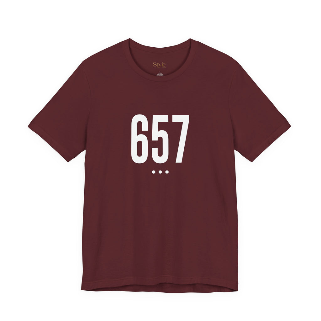 657 White Code Southern California Unisex Tee