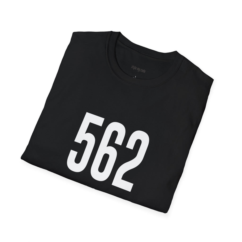 562 White Logo Front Unisex Softstyle T-Shirt