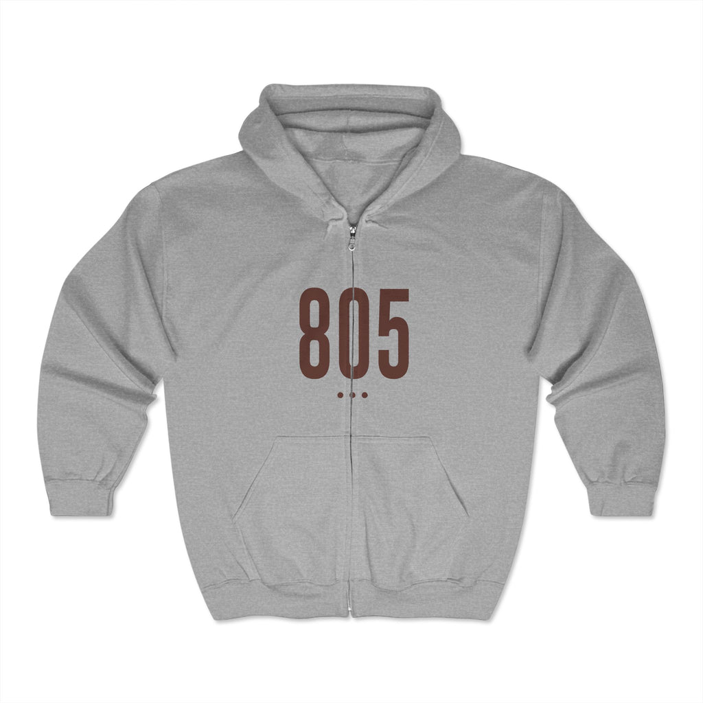 805 Logo Front Zip Hoodie