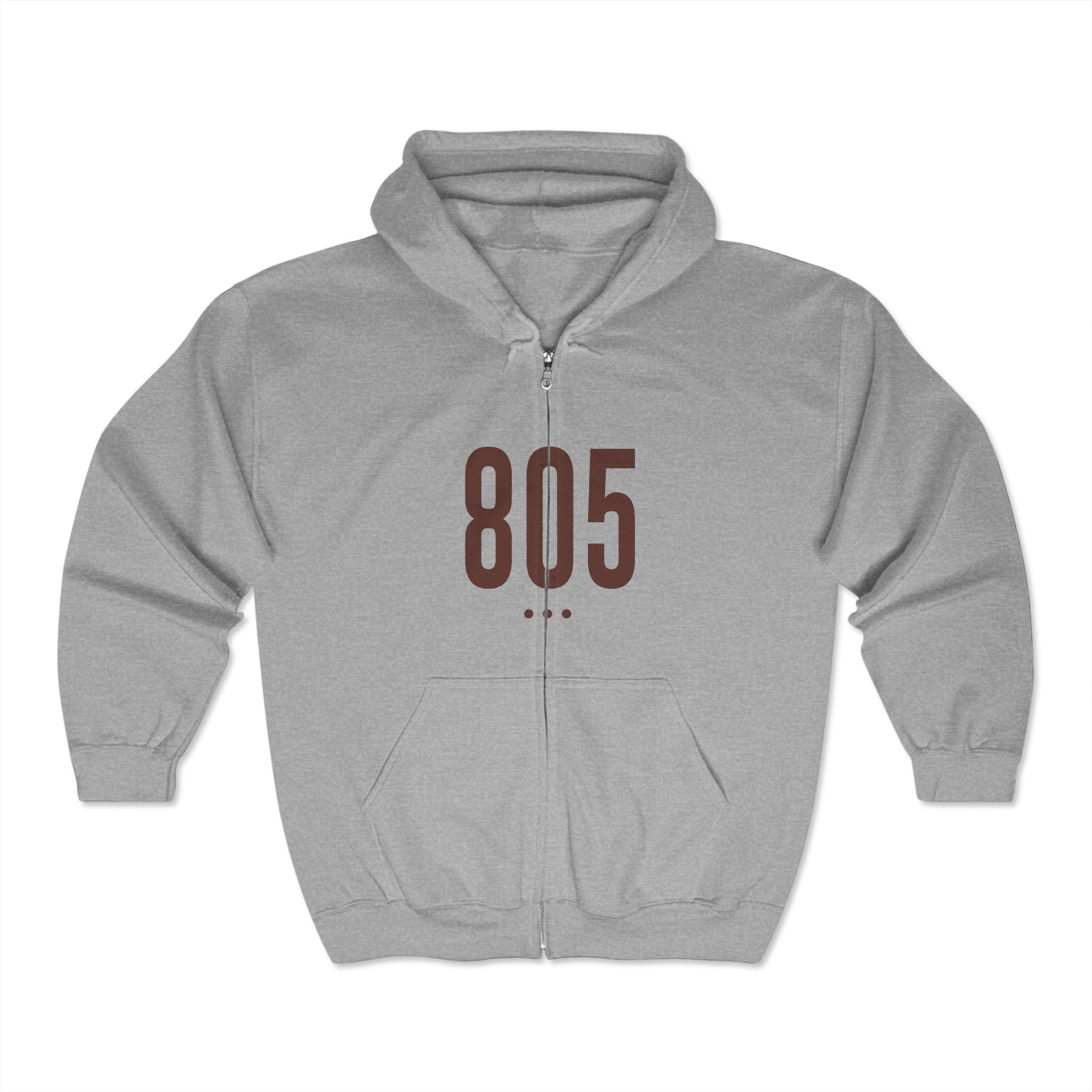805 Logo Front Zip Hoodie