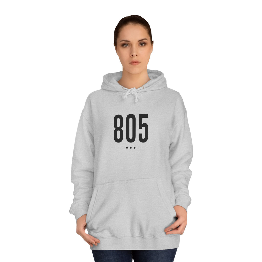 805 Black Logo Front Unisex Hoodie