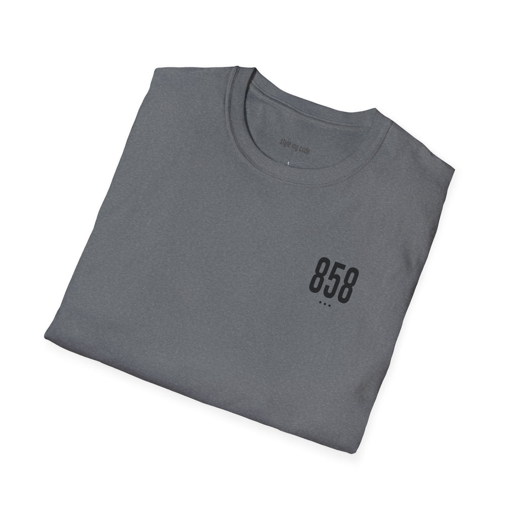 858 Black Logo Unisex Soft-style T-Shirt