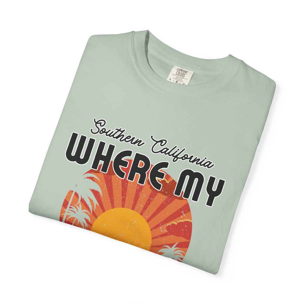 Southern California  "Where My Beach Is At" Beach T-Shirt