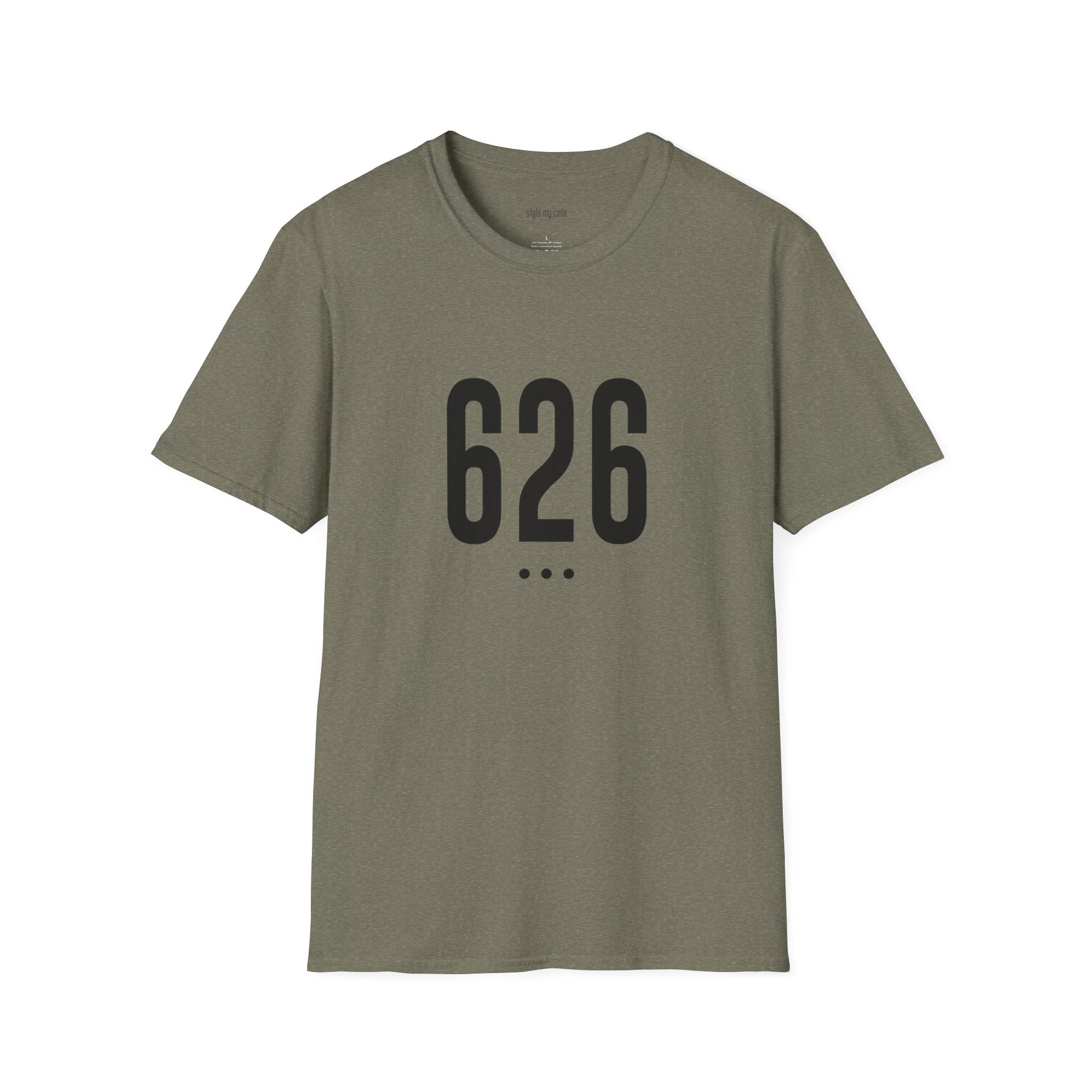 626 Unisex Black Logo Soft-style T-Shirt