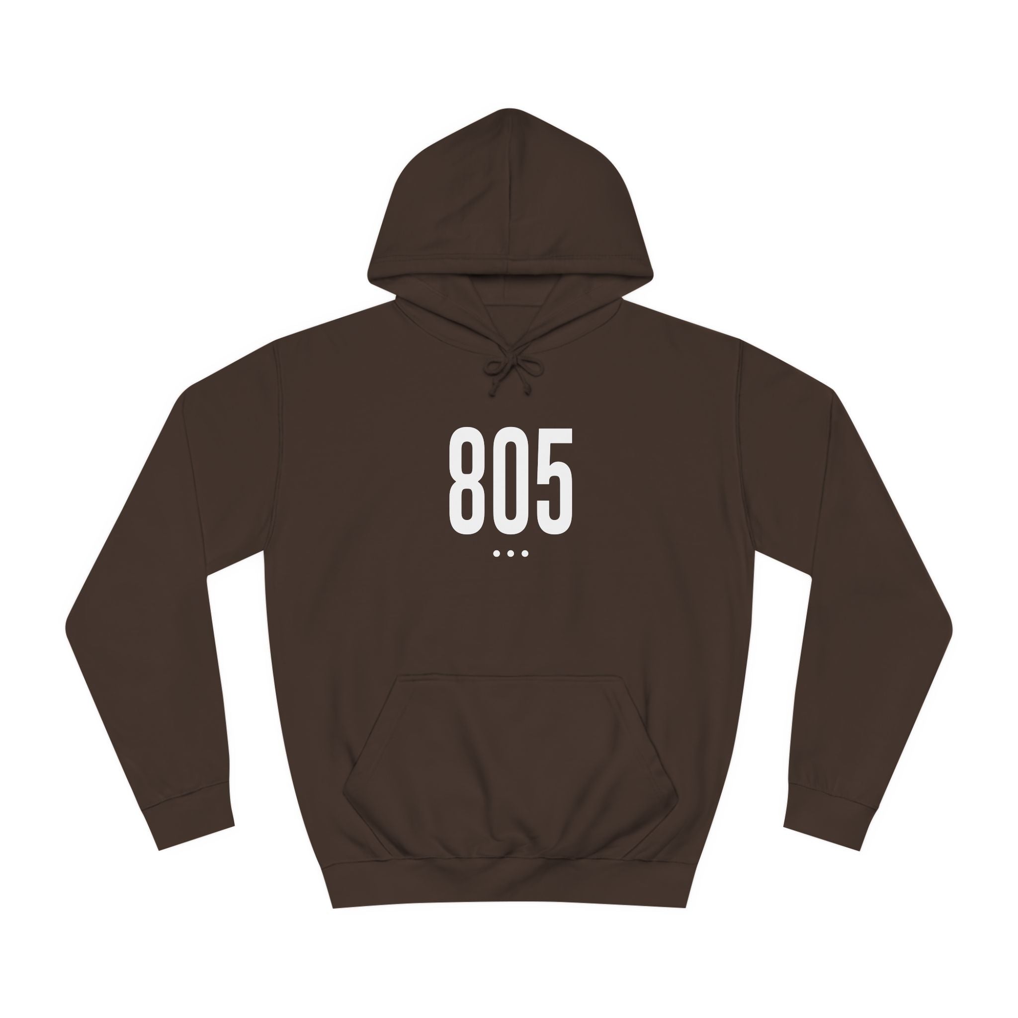 805 White Logo Front Unisex Hoodie