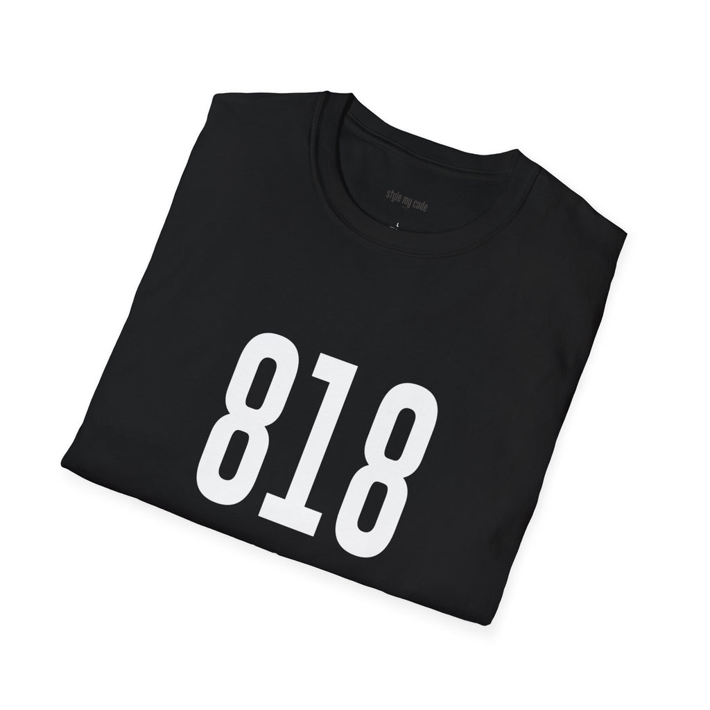 818 White Logo Front T-Shirt