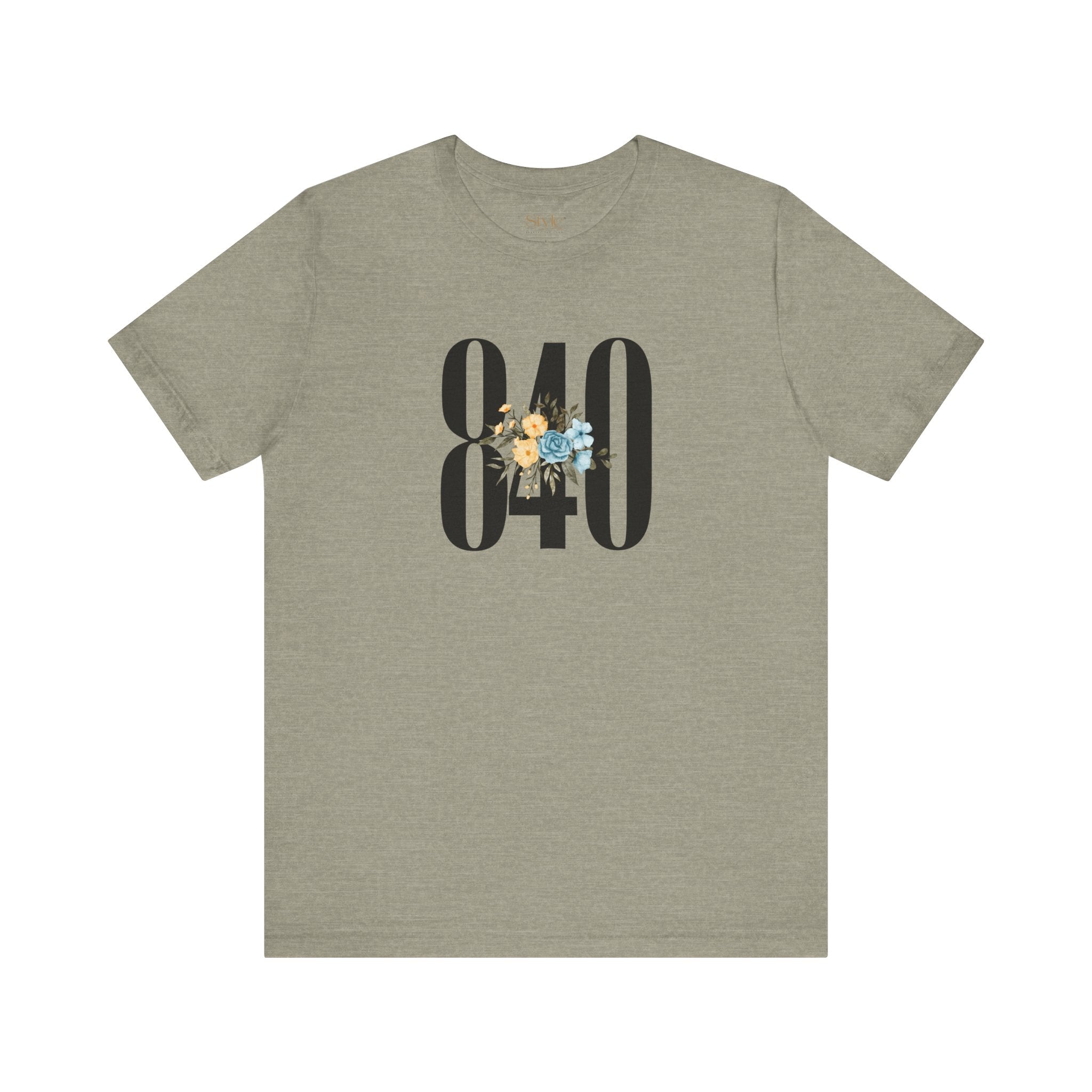 Floral 840 Unisex Tee - Casual, Gift, Birthday, Floral Design, Vintage Style
