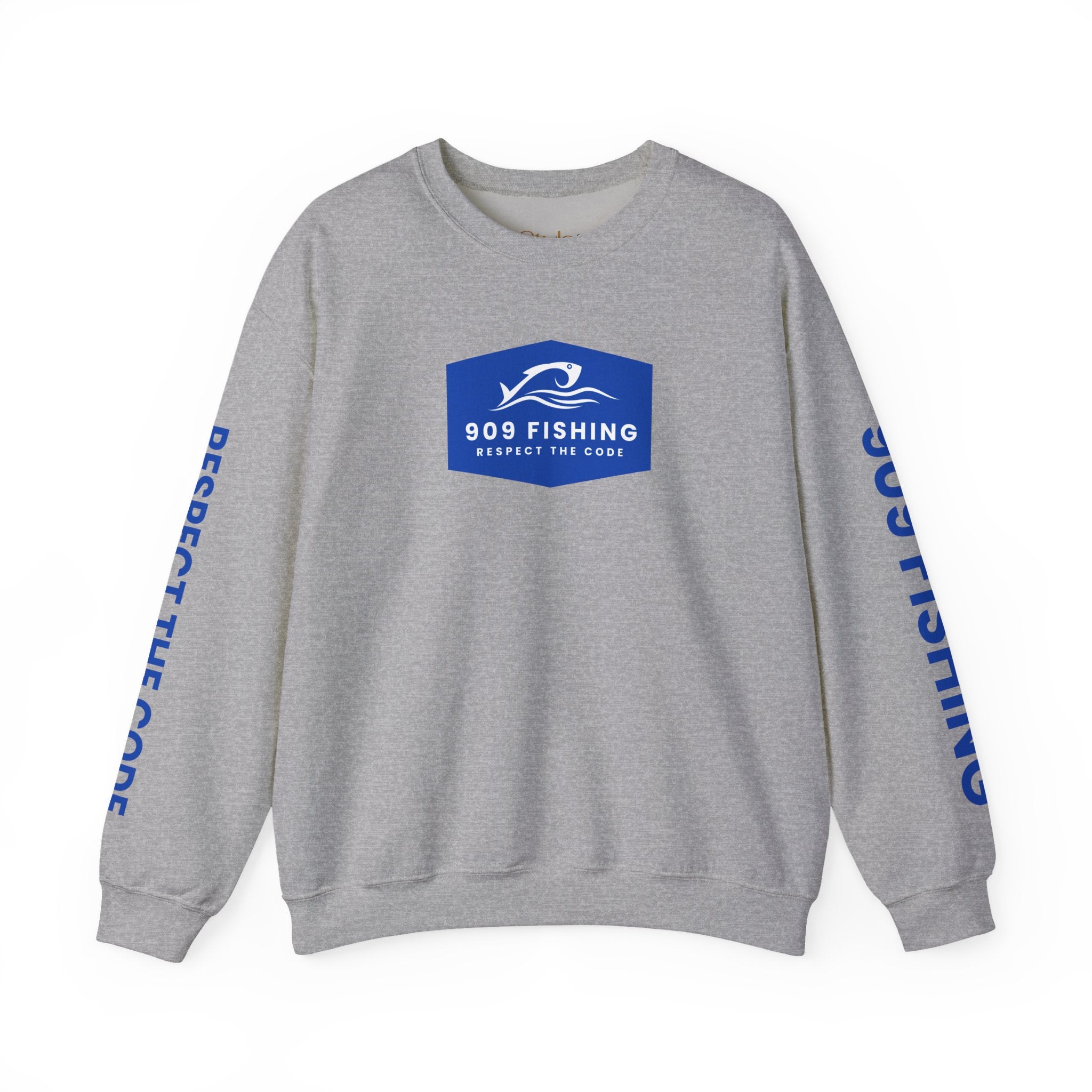 '909 Fishing' Crewneck Sweatshirt - for the Inland Empire Fisherman