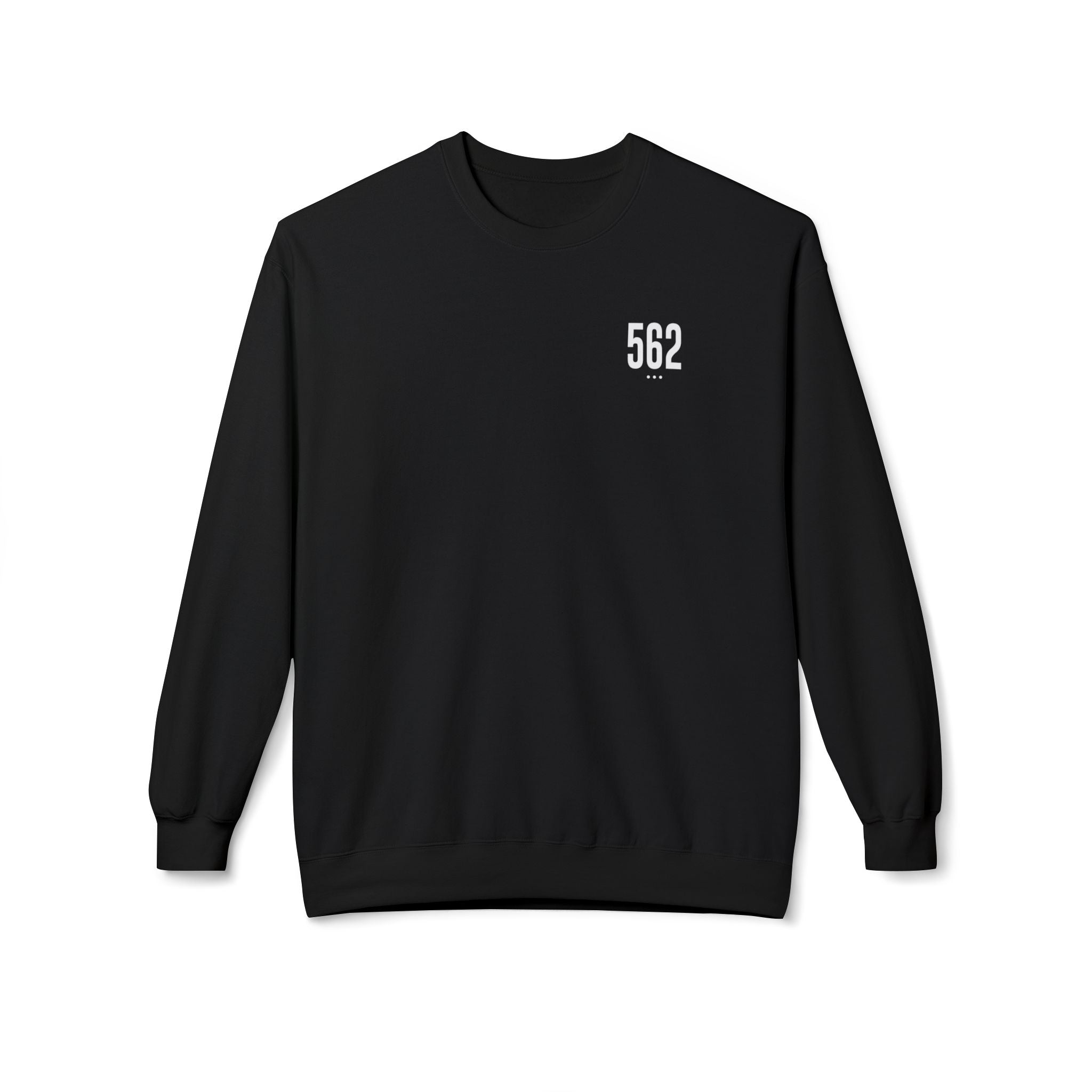 562 White Logo Unisex Crewneck Sweatshirt