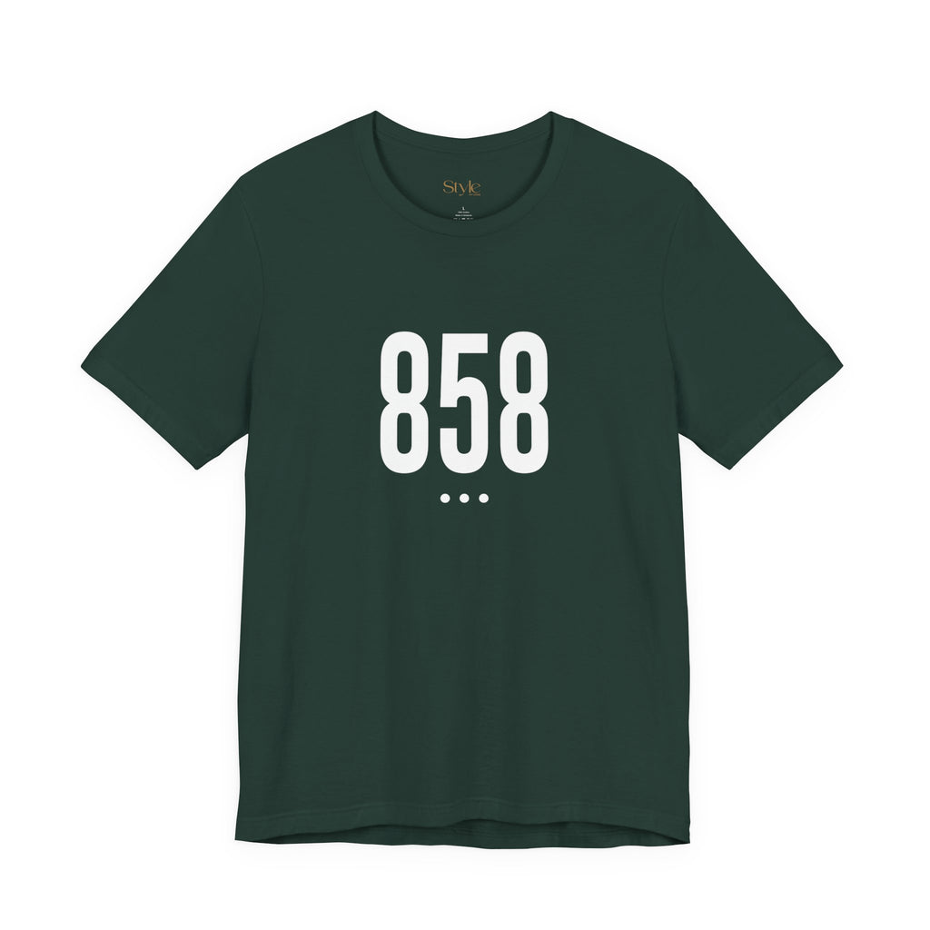858 White Code Southern California Unisex Tee